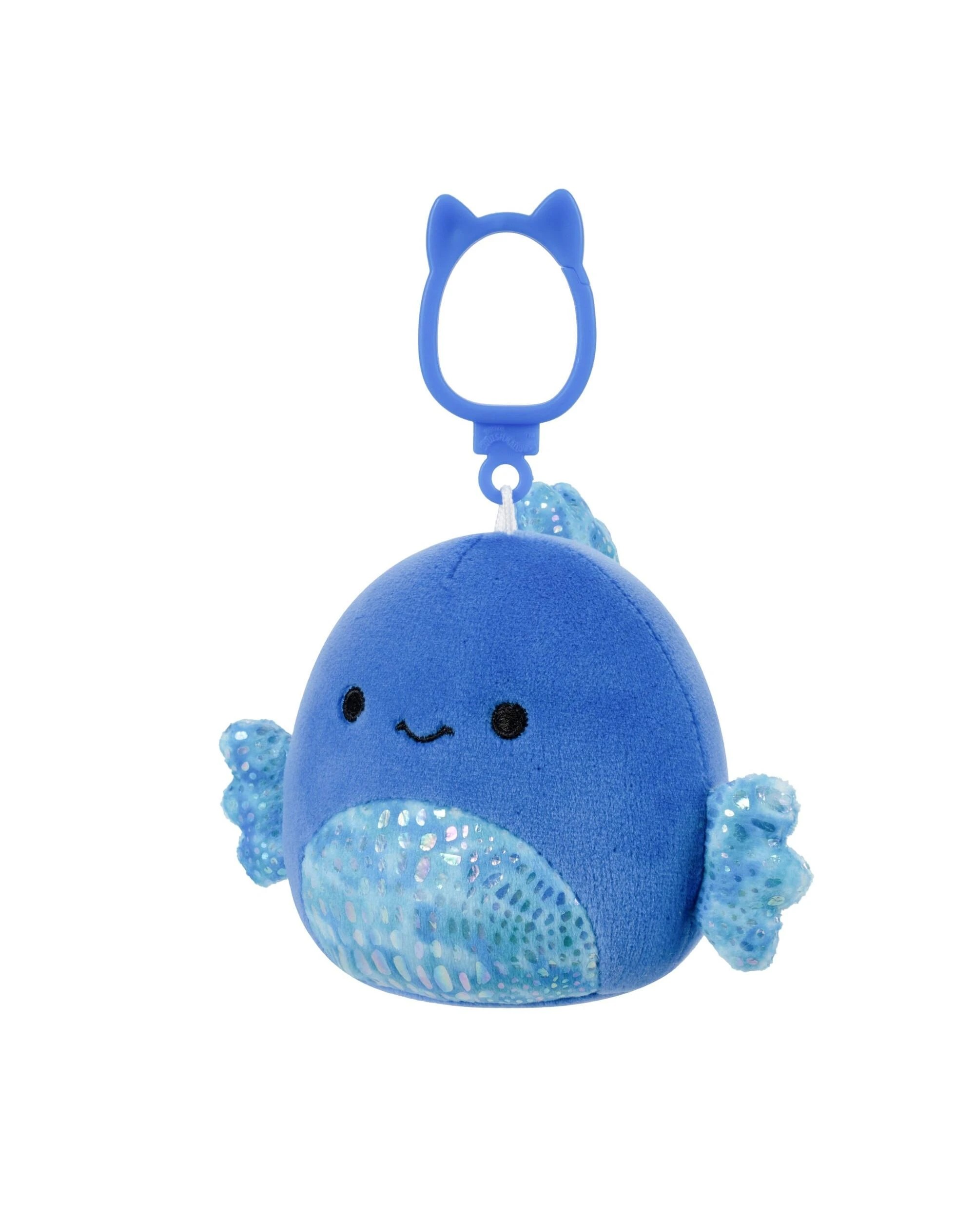 4 Squishmallows Kobester the Betta Fish 3.5 inch Clip-On Plush - Blue, 4 of 6