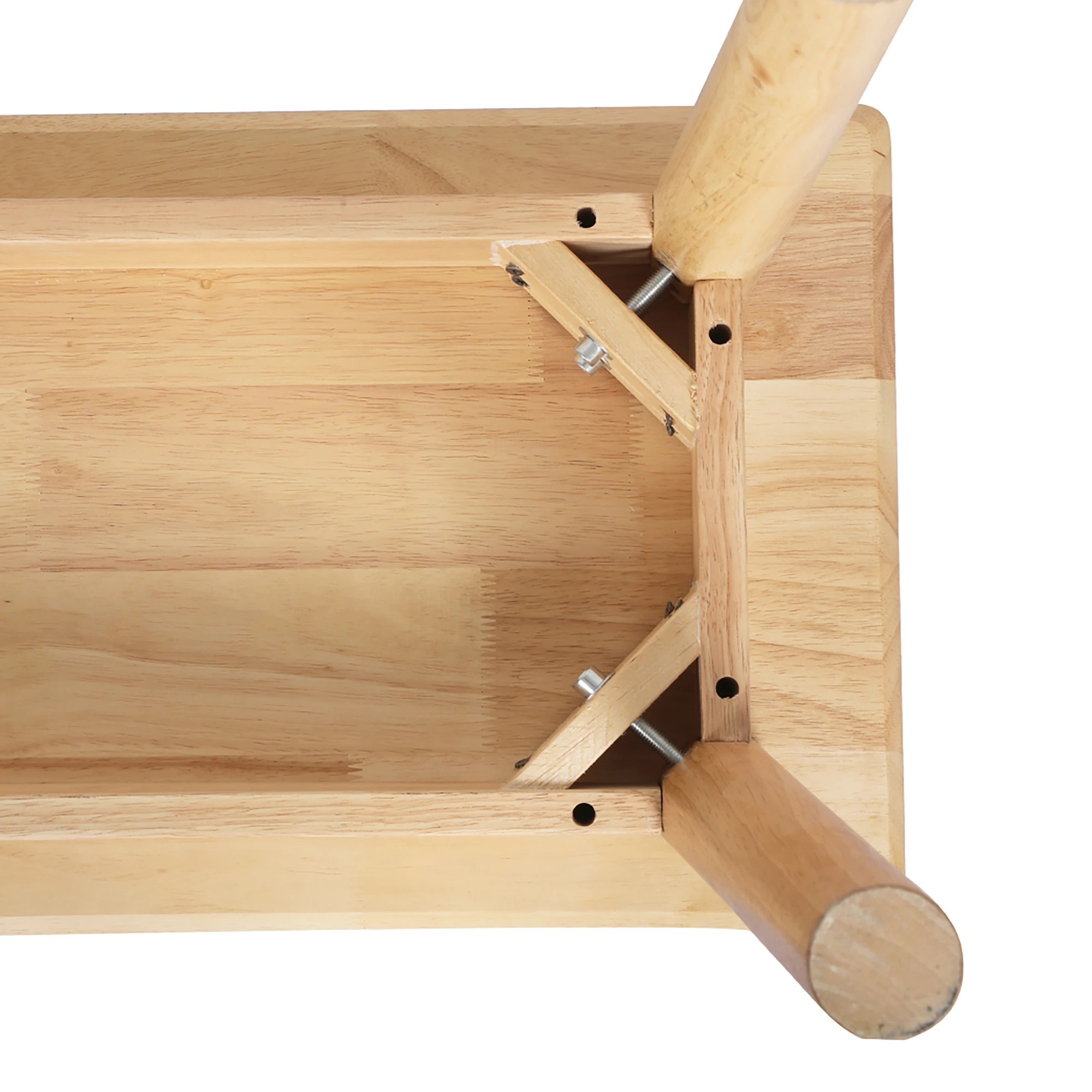 4 Levede Wooden Dining Bench Chair - Natural, 4 of 6