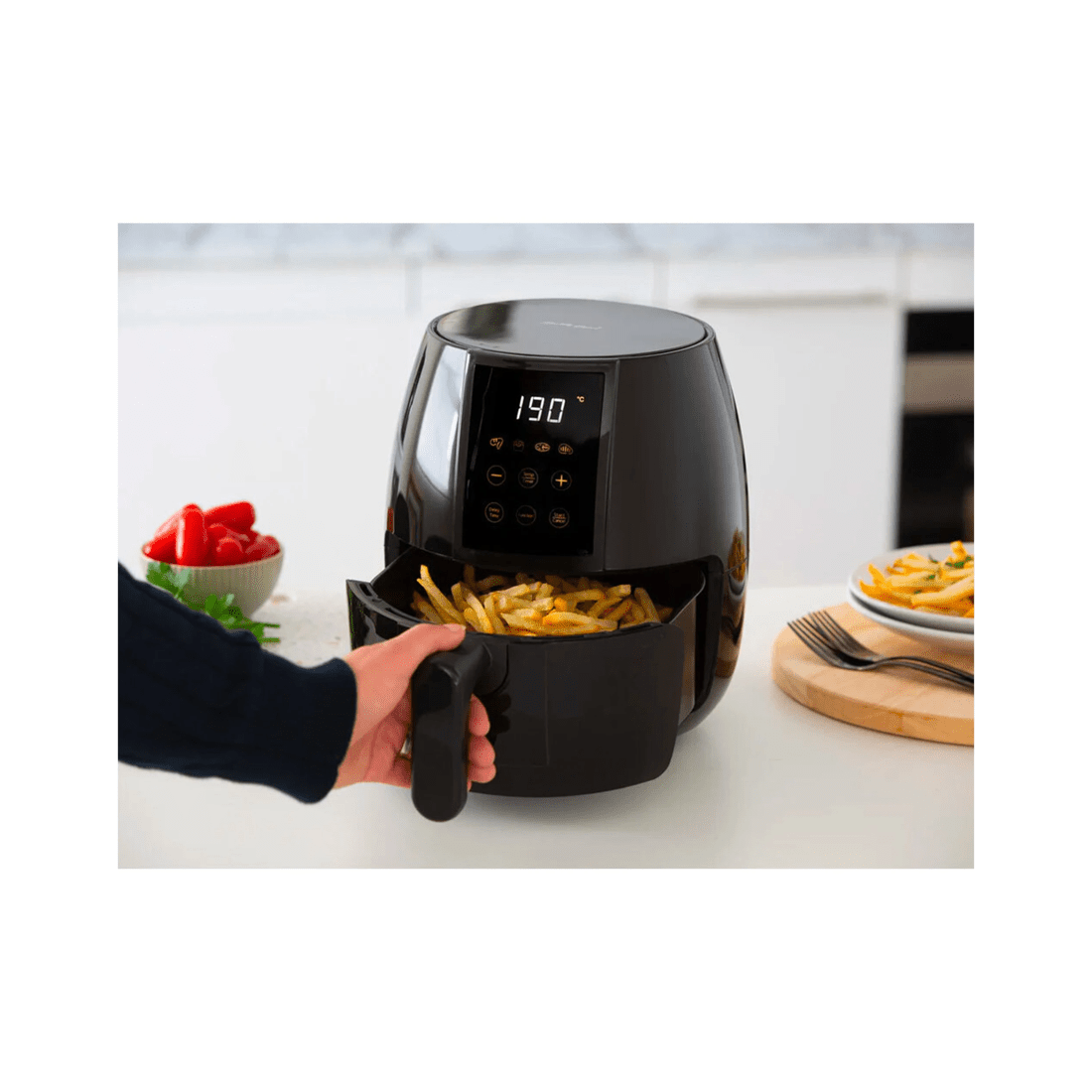 3 Healthy Choice 3l Digital Air Fryer W/200c Non-stick & Removable Basket - Black, 3 of 5