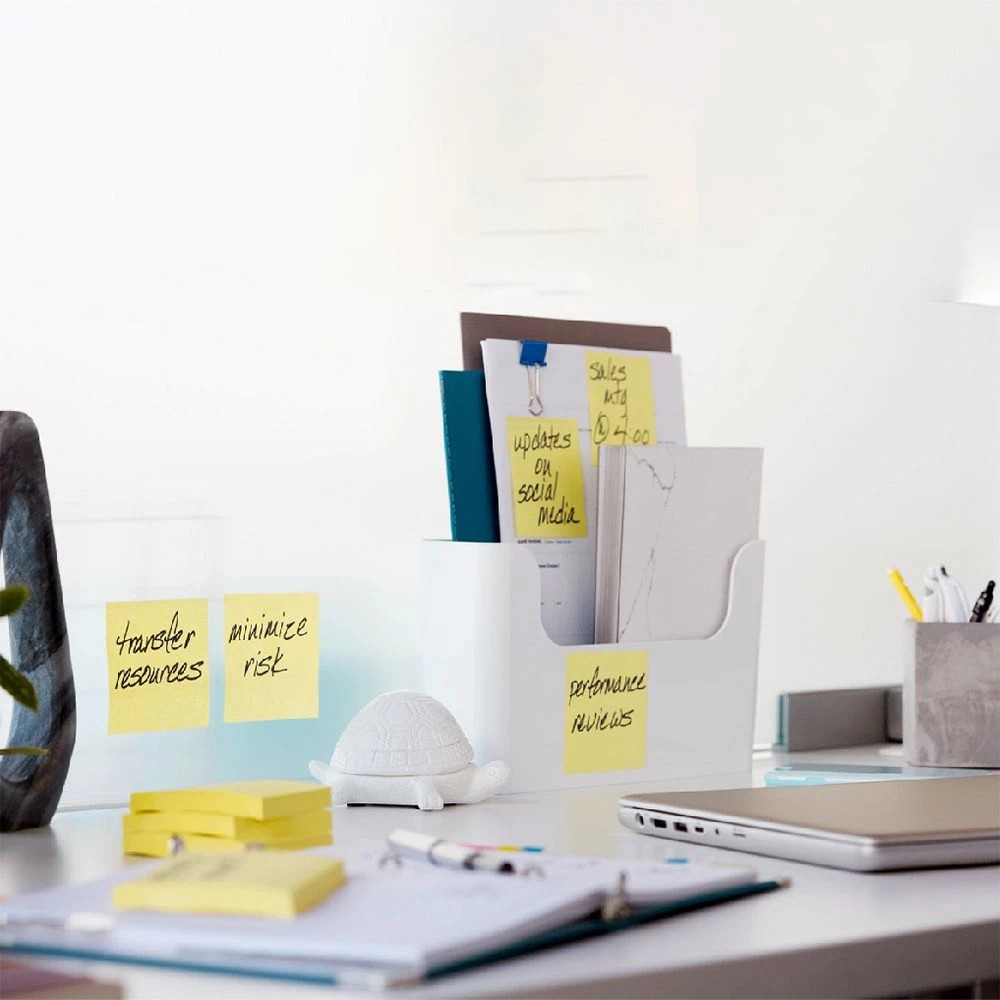 4 Post-it Super Sticky Notes 76 x 76mm Canary Yellow 5 Pack, 4 of 10