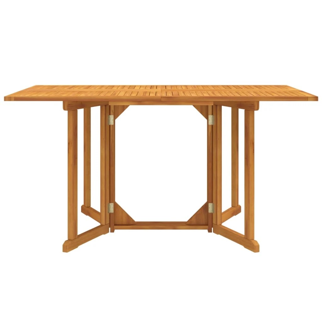 2 Vidaxl Folding Butterfly Garden Table Solid Wood Teak - Brown, 2 of 7