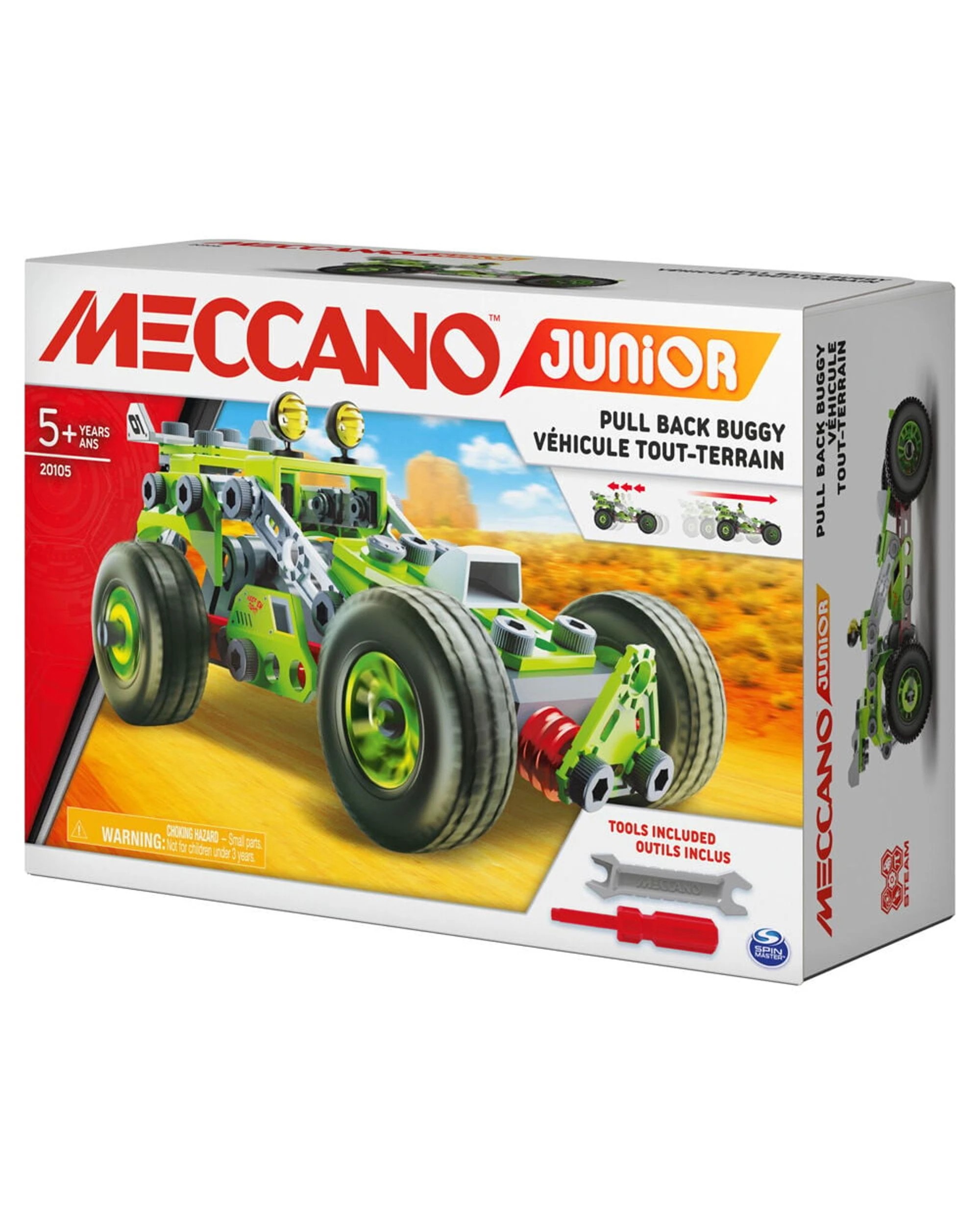 5 Meccano Junior Pull Back Buggy Building Set, 5 of 5