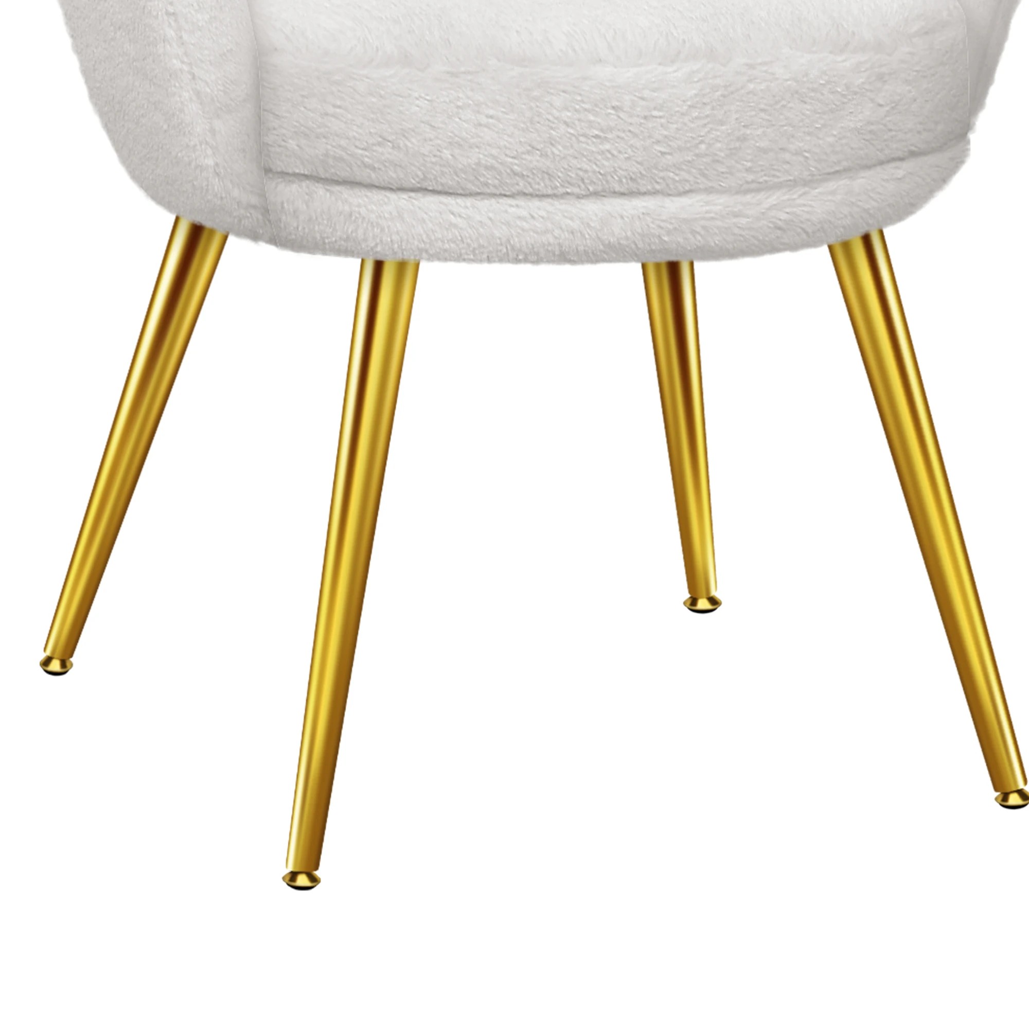 8 Alfordson Armchair Lounge Chair Plush Accent Chair Upholstered Sofa Couch - White, 8 of 9