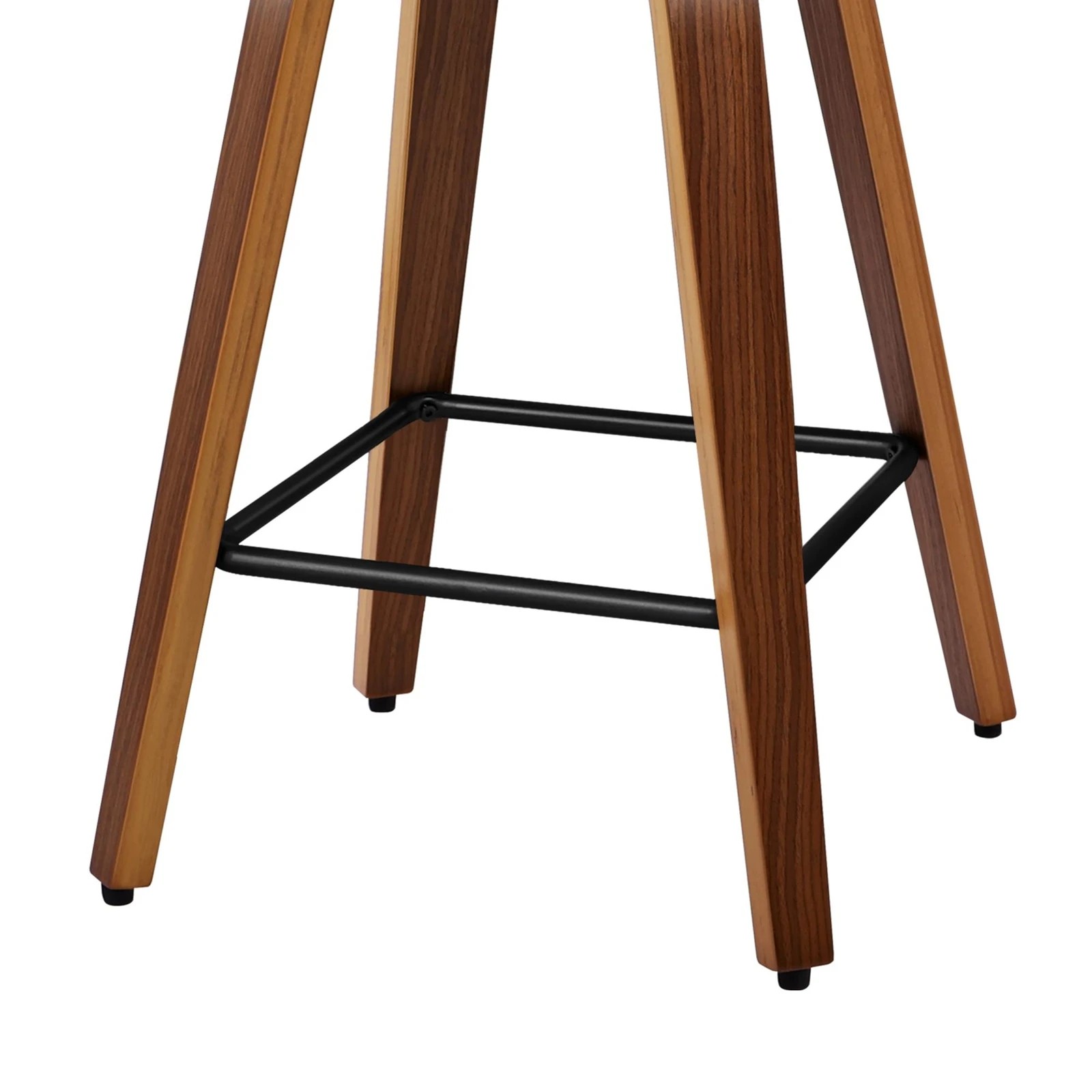 6 Alfordson 4x Swivel Bar Stools Bailey Kitchen Wooden Dining Chair - Black, 6 of 9