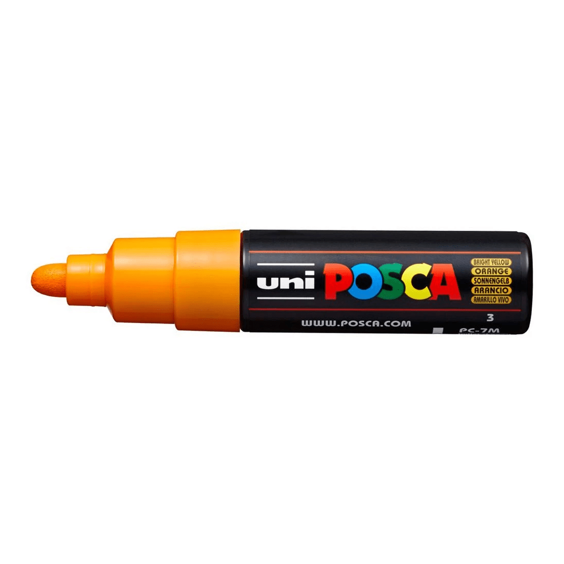 1 POSCA PC 7M Paint Marker Bright Yellow, 1 of 8