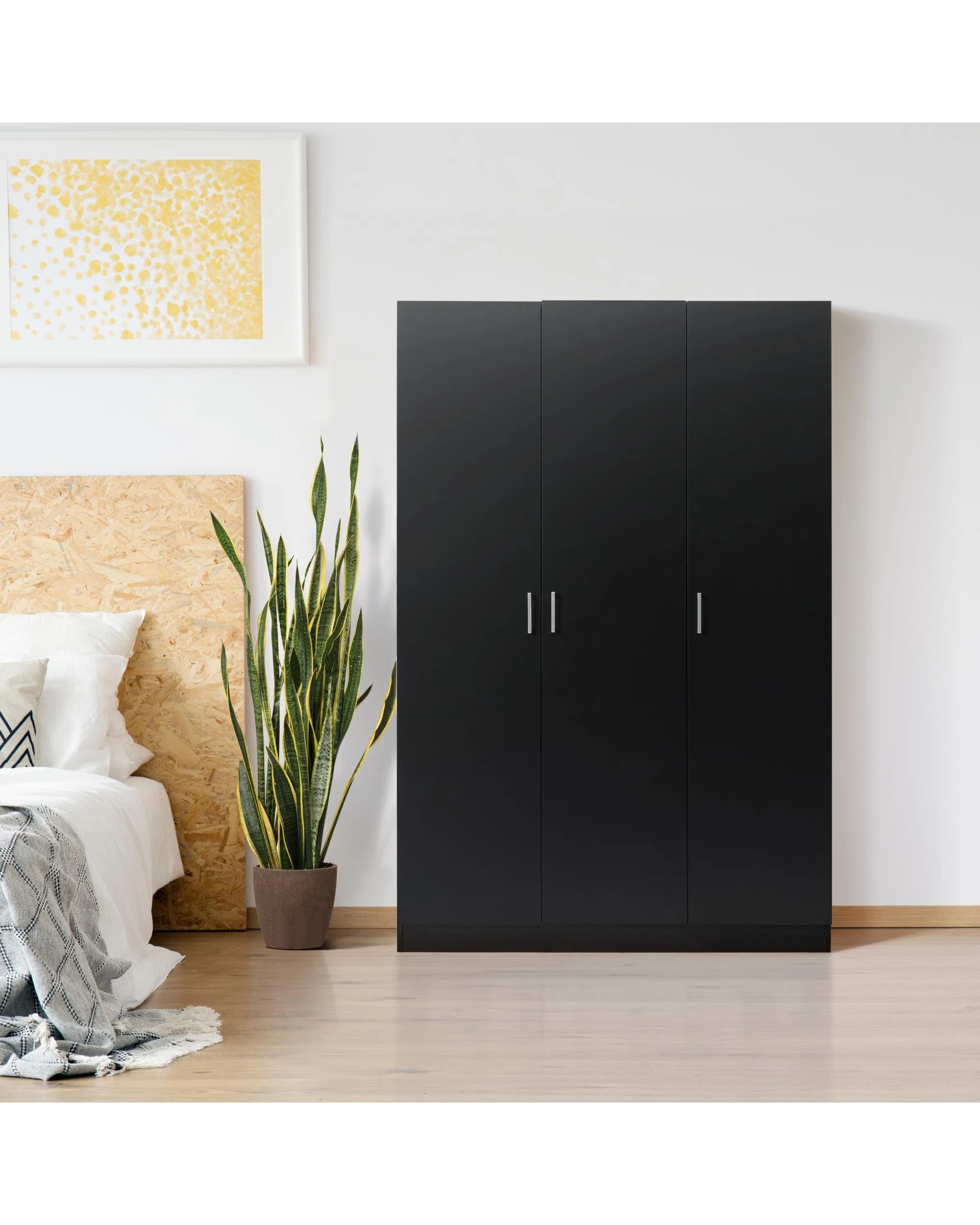 3 Kodu Pantry Cupboard Storage Cabinet 3 Door 5 Tier Shelf Multipurpose - Black, 3 of 7