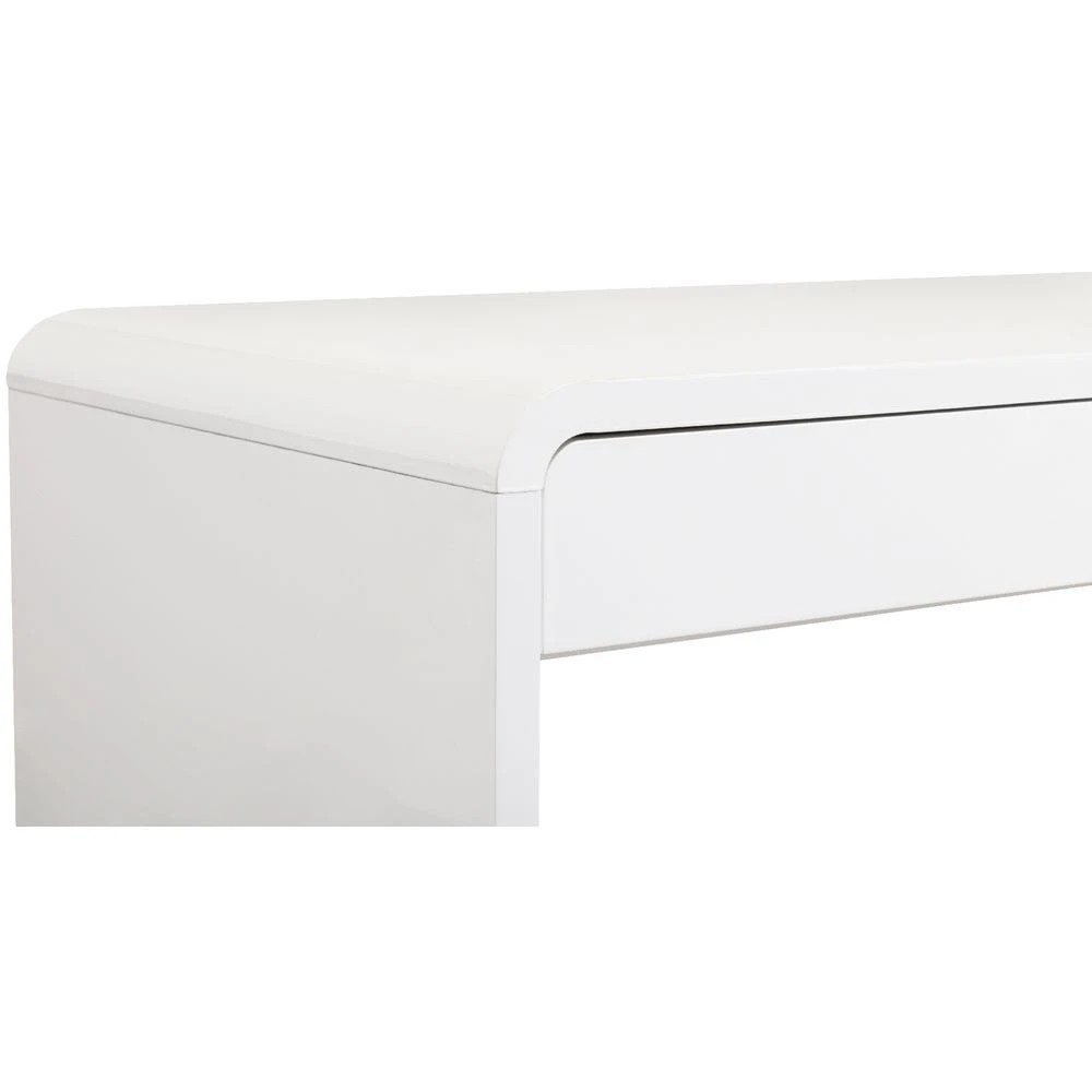 7 Reine 2 Drawer 1400mm High Gloss White Desk Desks, Tables and Workstations, 7 of 10