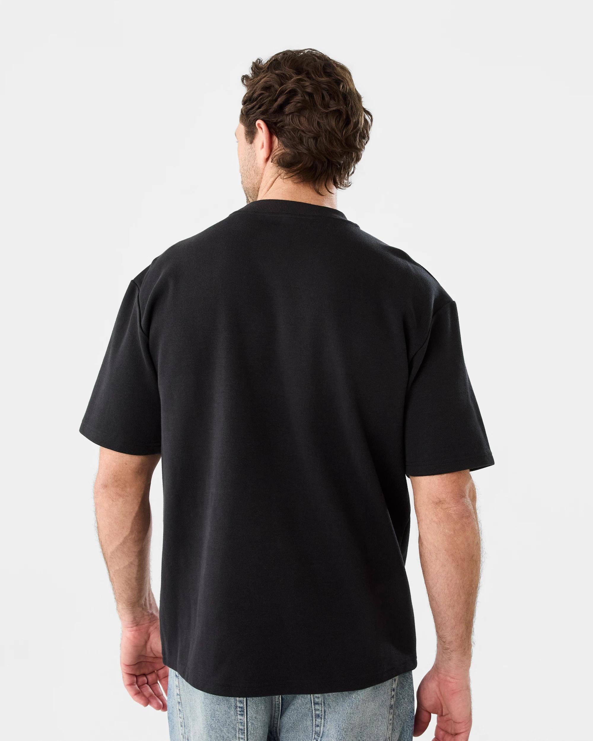 3 Textured Print T-shirt Blk Racing, 3 of 5
