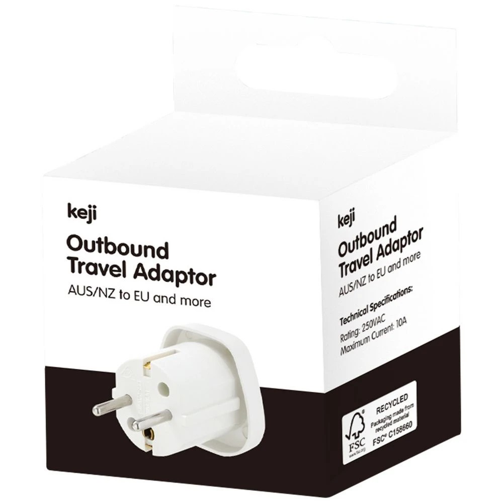 1 Keji Outbound Travel Adaptor EU, 1 of 6