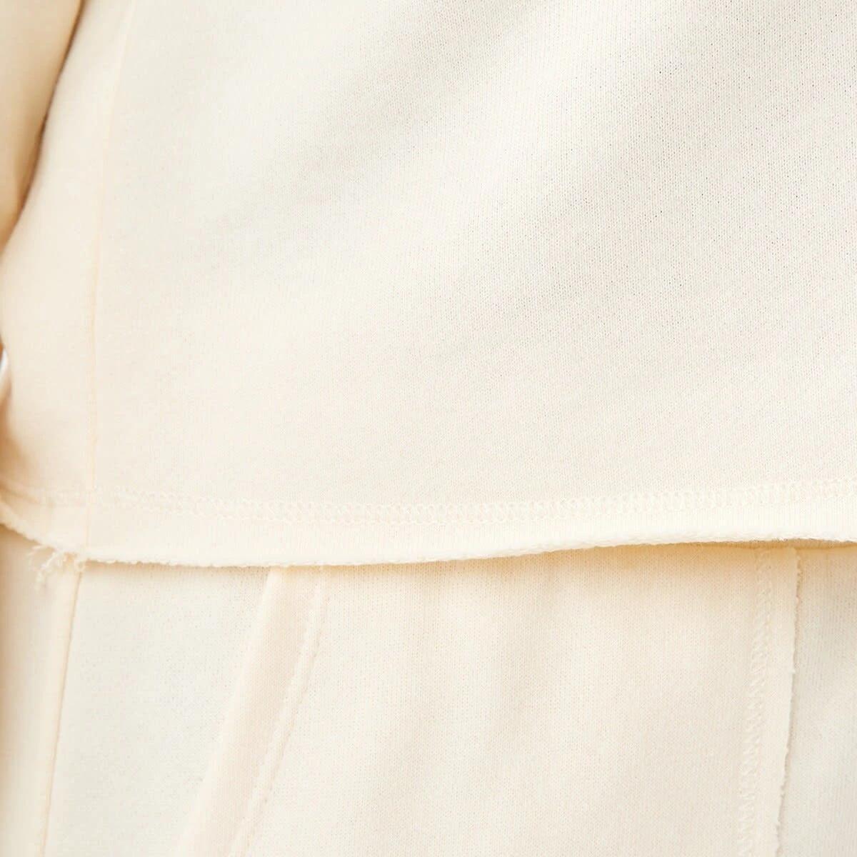 6 Raw Hem Cropped Sweatshirt Soft Lemon, 6 of 6