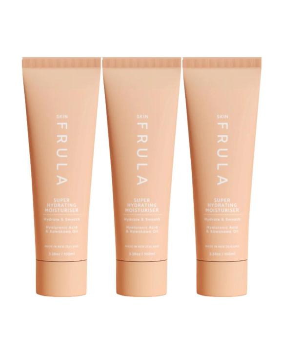 3 x Frula Skin Hyaluronic Super Hydrating Moisturiser with Hyaluronic Acid 100mL