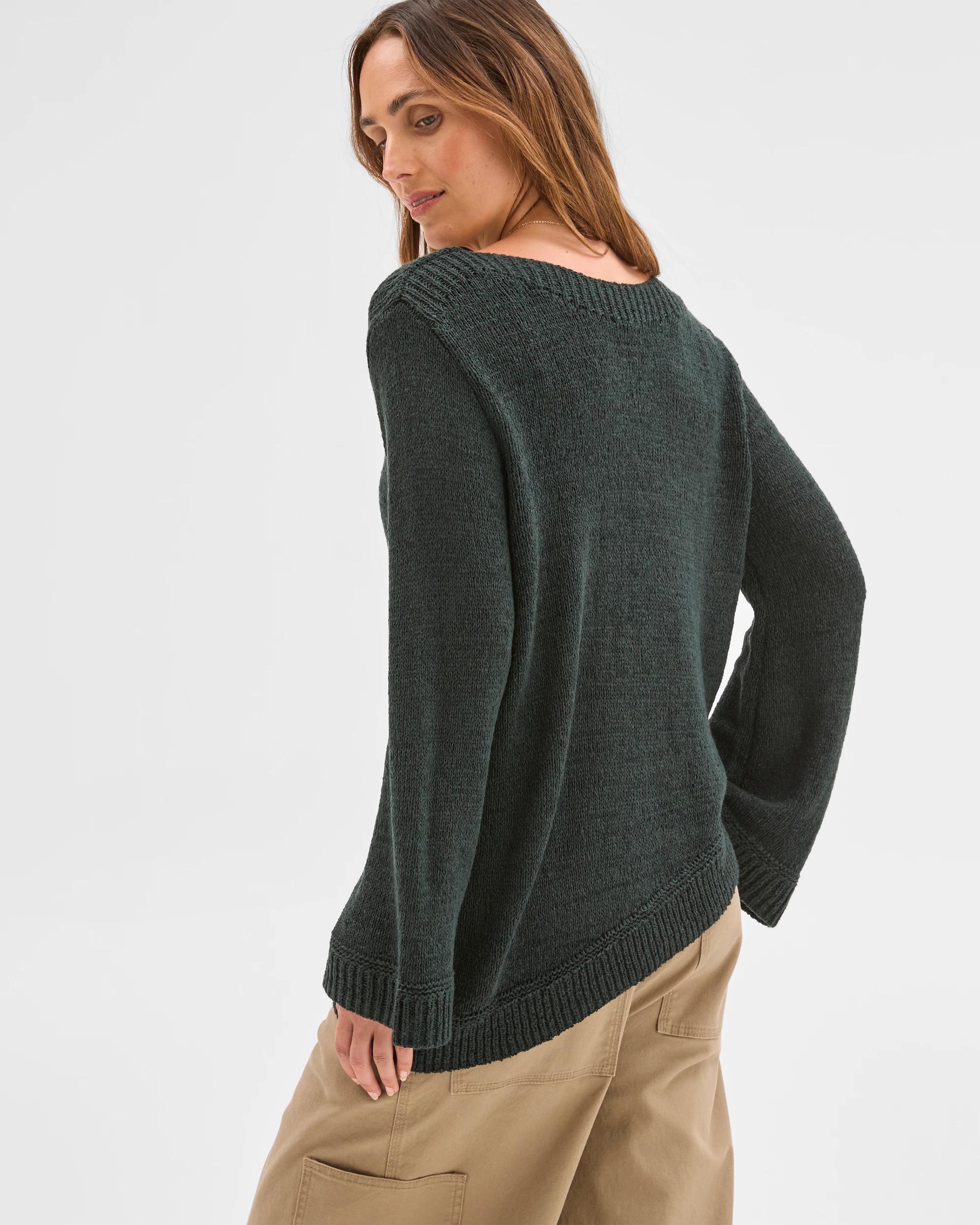 5 Target Woman Long Sleeve Asymmetric Jumper MIDNIGHT JADE, 5 of 5