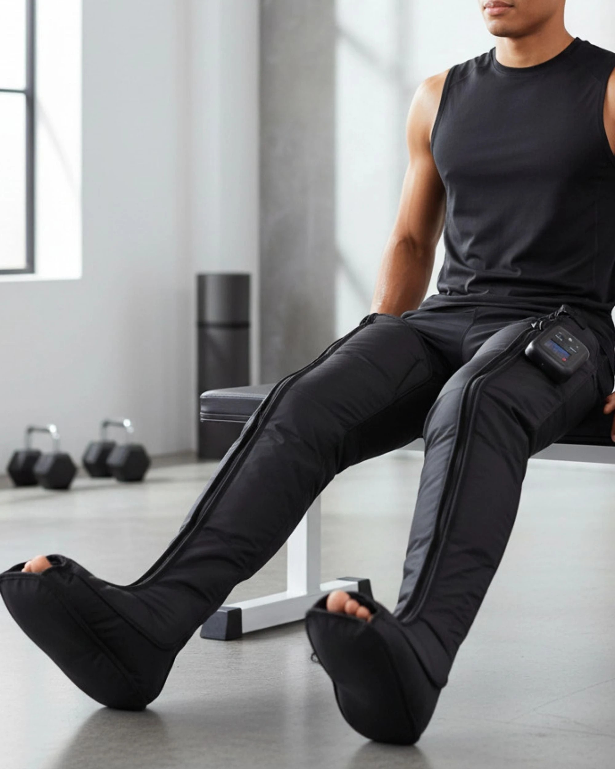 2 Orku Cordless Full Leg Air Compression Massager Boots - Rechargeable Large, 2 of 4