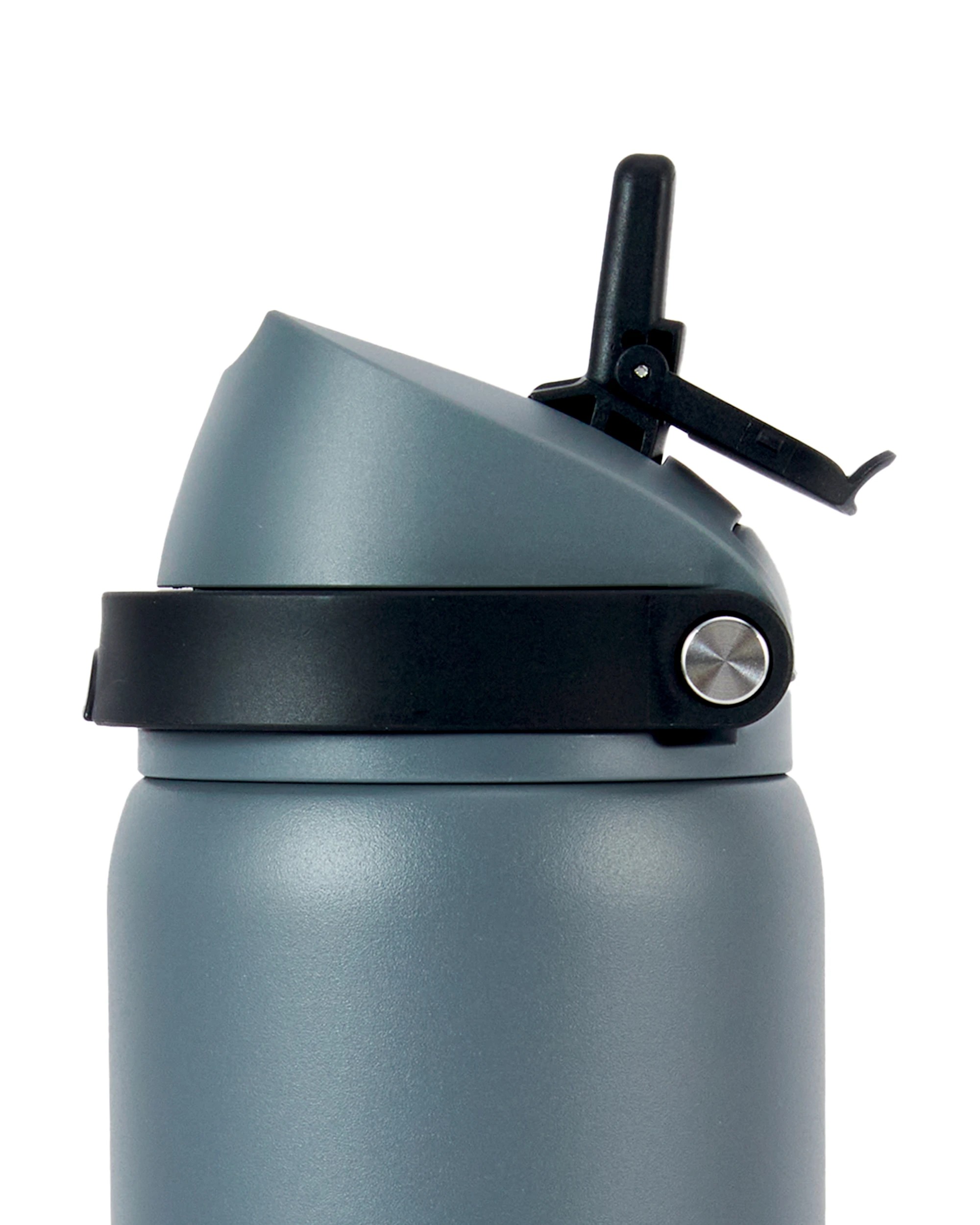 2 940ml Charcoal Stainless Steel Dual Lid Bottle, 2 of 7