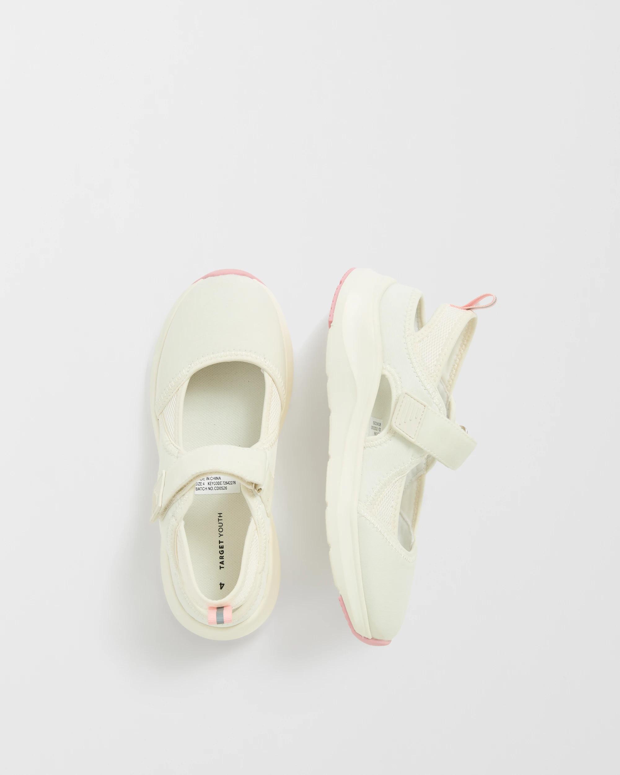 3 Target Youth Mary Jane Sneakers WHITE, 3 of 3