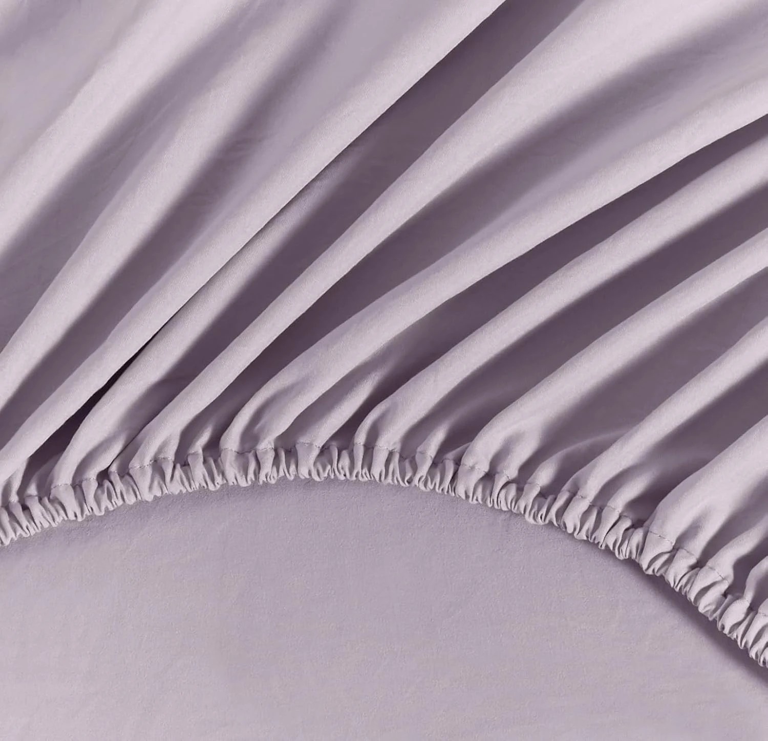 2 CleverPolly 100% Vintage Washed Microfibre Fitted Sheet Set - Lilac - Single Bed, 2 of 3