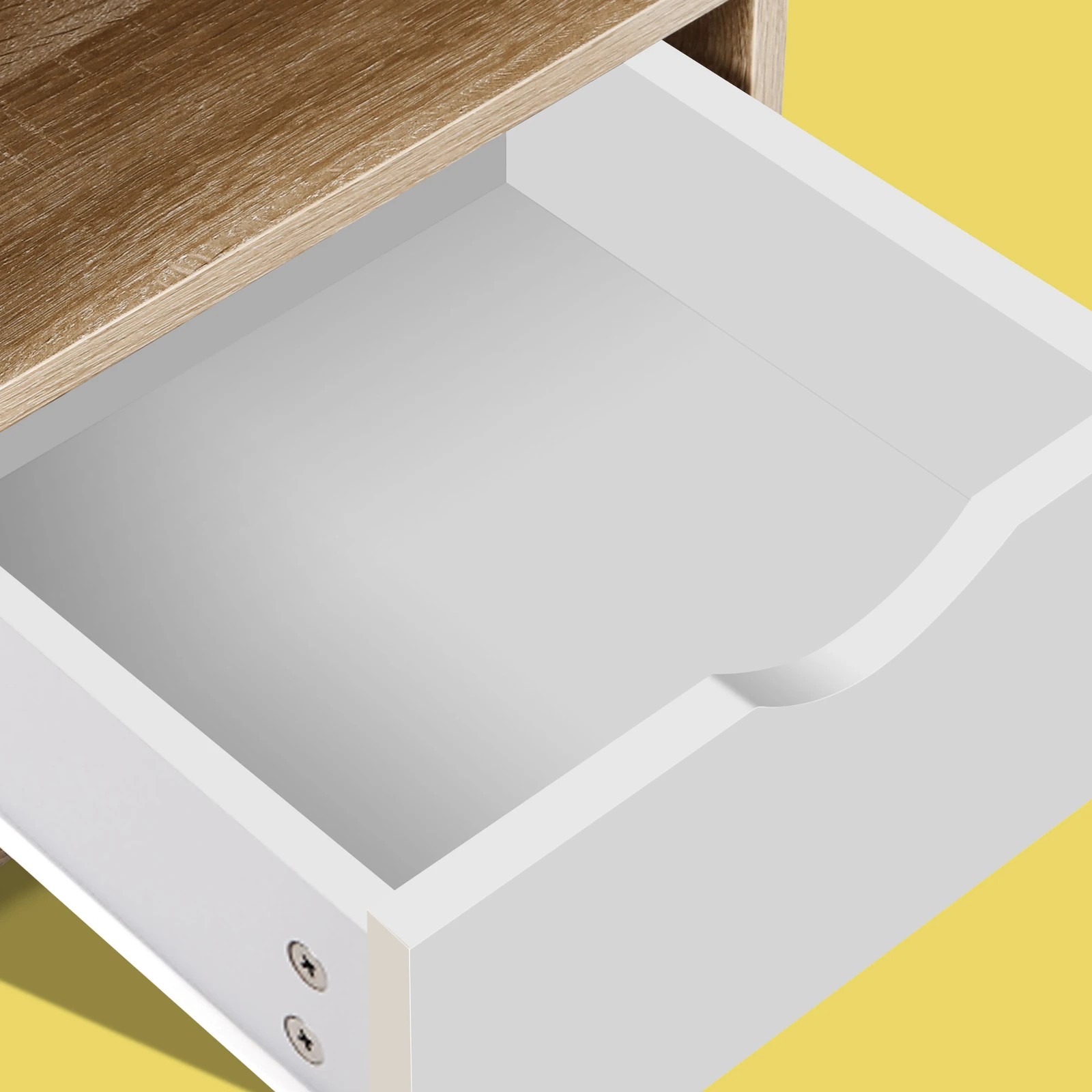 9 Alfordson 2x Bedside Table Nightstand Storage 1 Drawer - Oak, 9 of 10