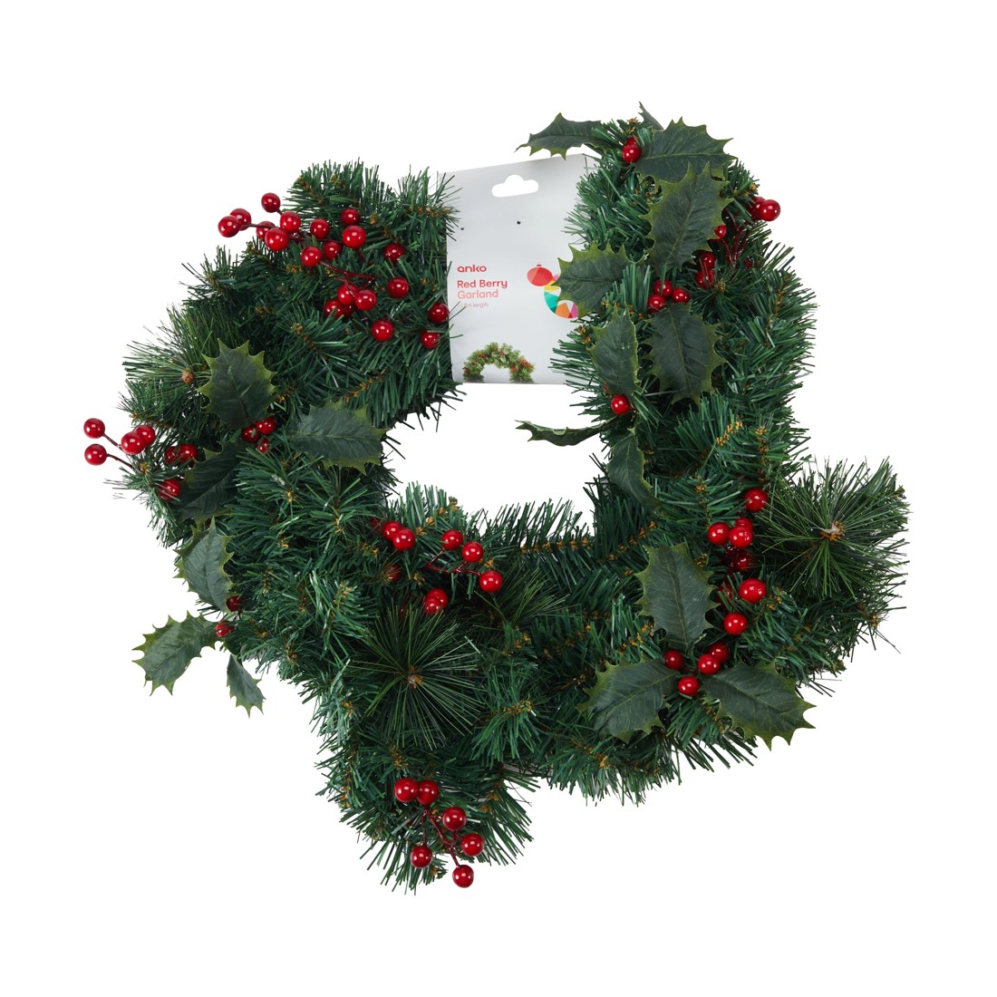 3 Red Berry Garland, 3 of 3