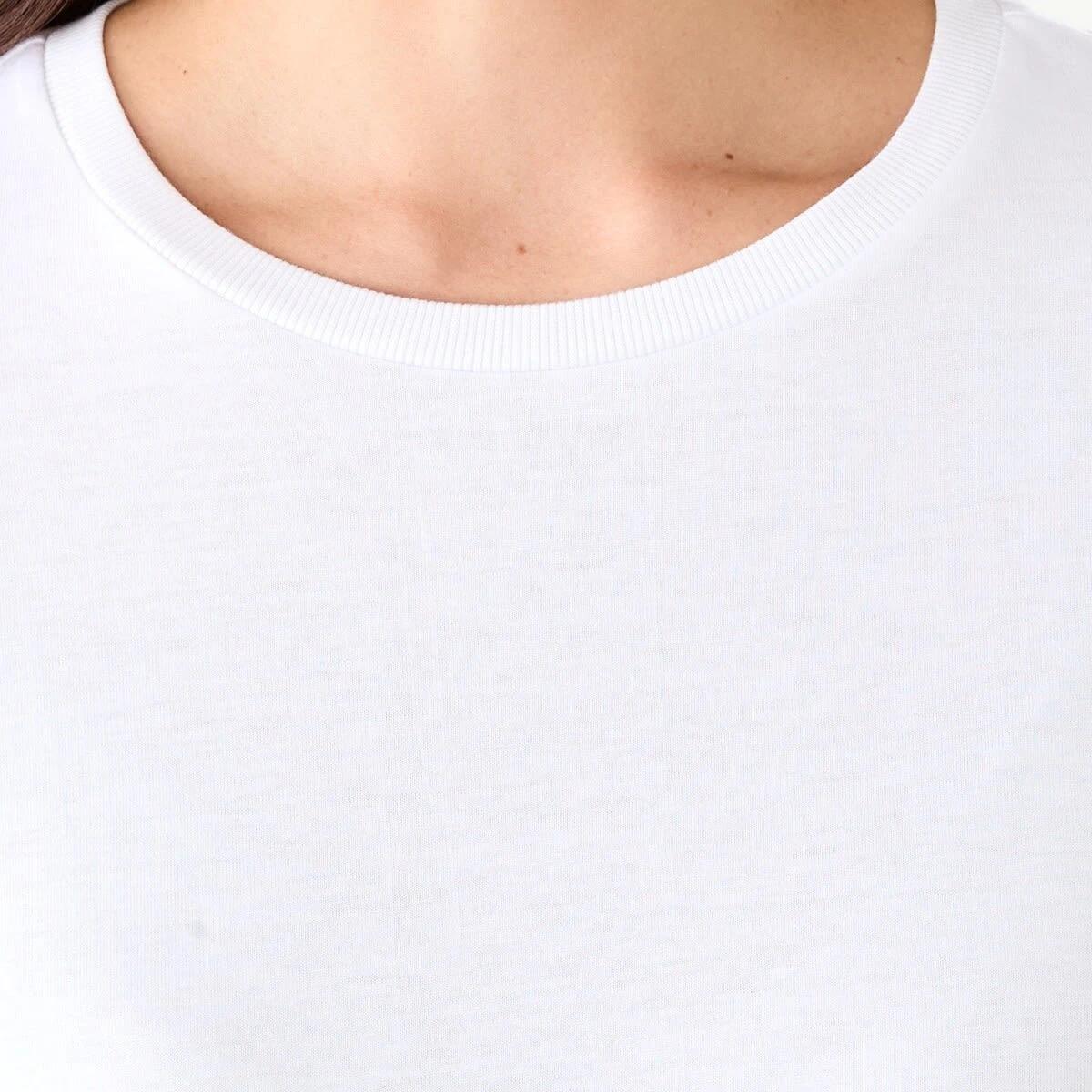5 Long Sleeve Cotton Modal T-shirt WHITE, 5 of 6