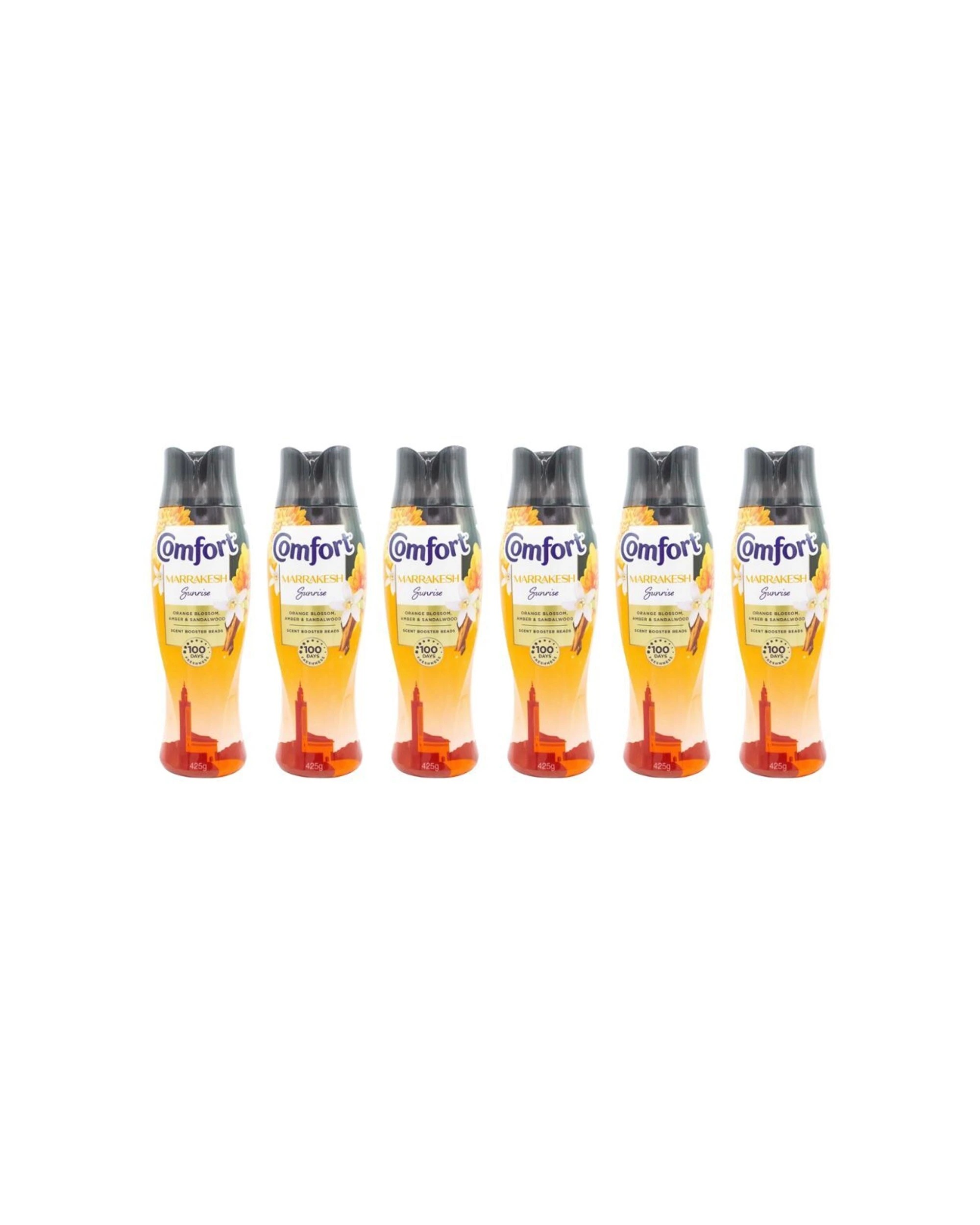 1 Comfort Scent Booster Beads 6 Pack Marrakesh Sunrise 425g Fabric Freshener - Yellow, 1 of 3