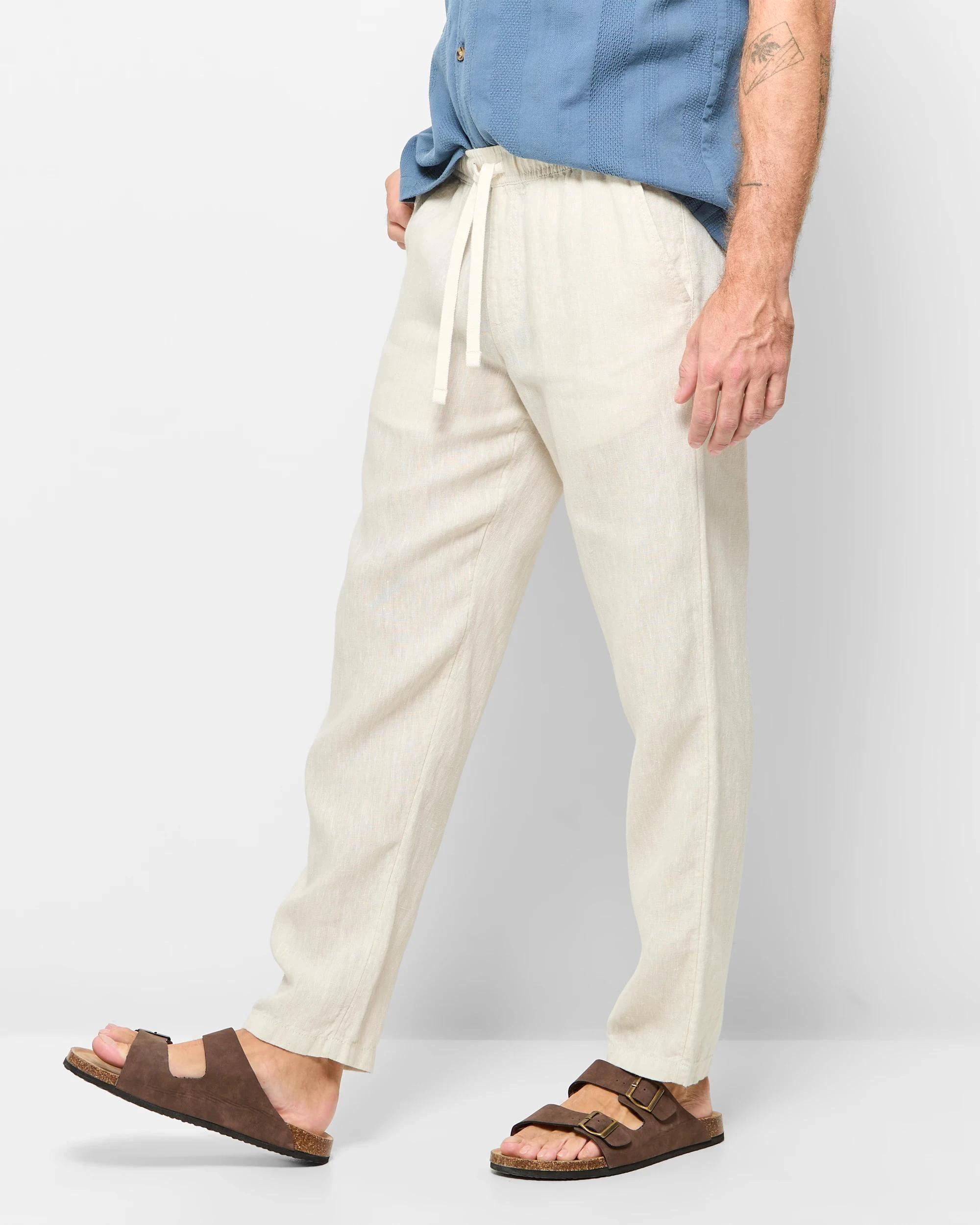 3 Target European Linen Pants LIGHT STONE, 3 of 5