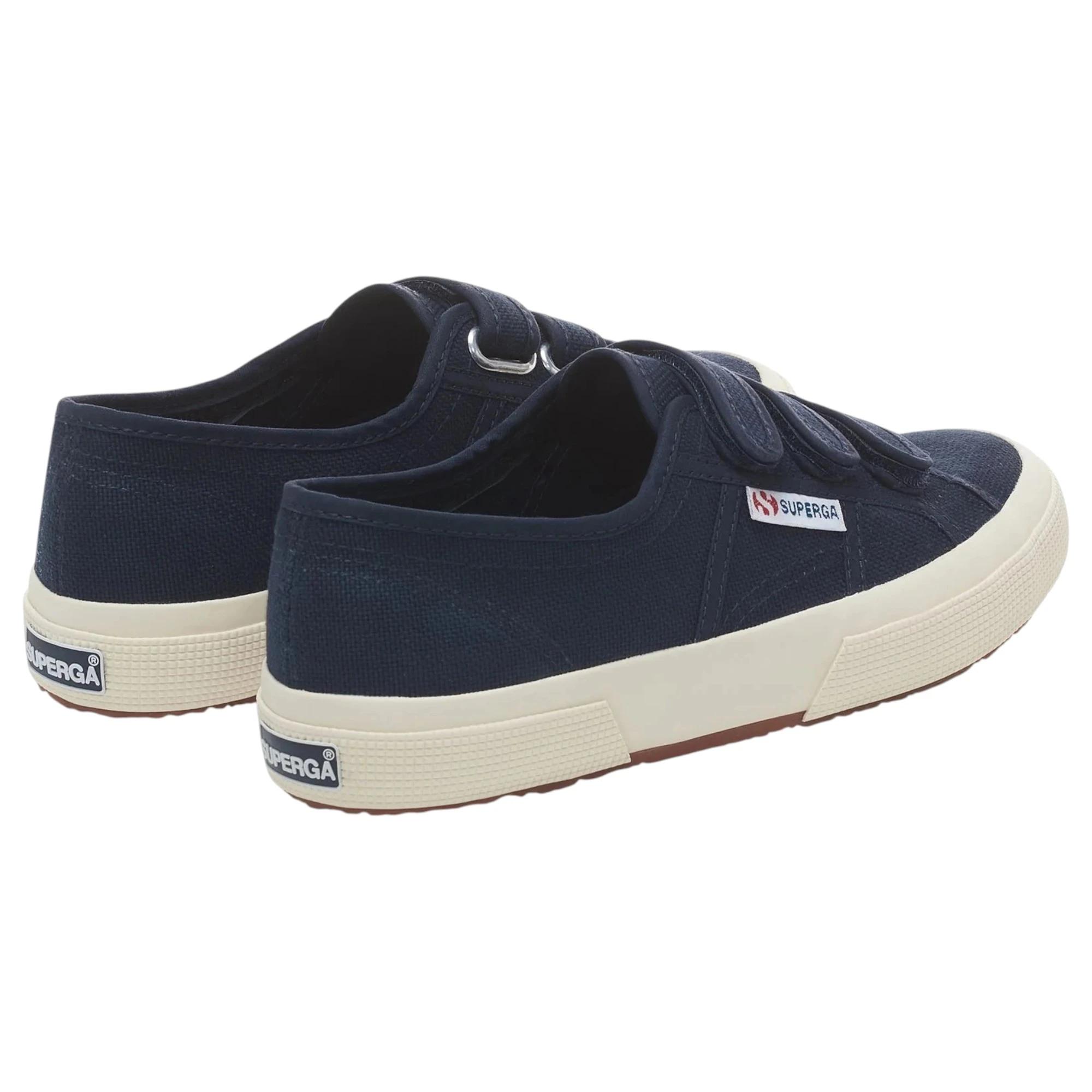 2 Superga Unisex 2750 Cotu 3 Strap Navy Casual Shoes NAVY, 2 of 5