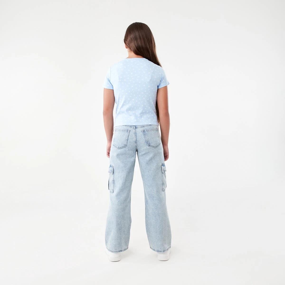 6 Short Sleeve Rib T-shirt Ditsy, 6 of 8