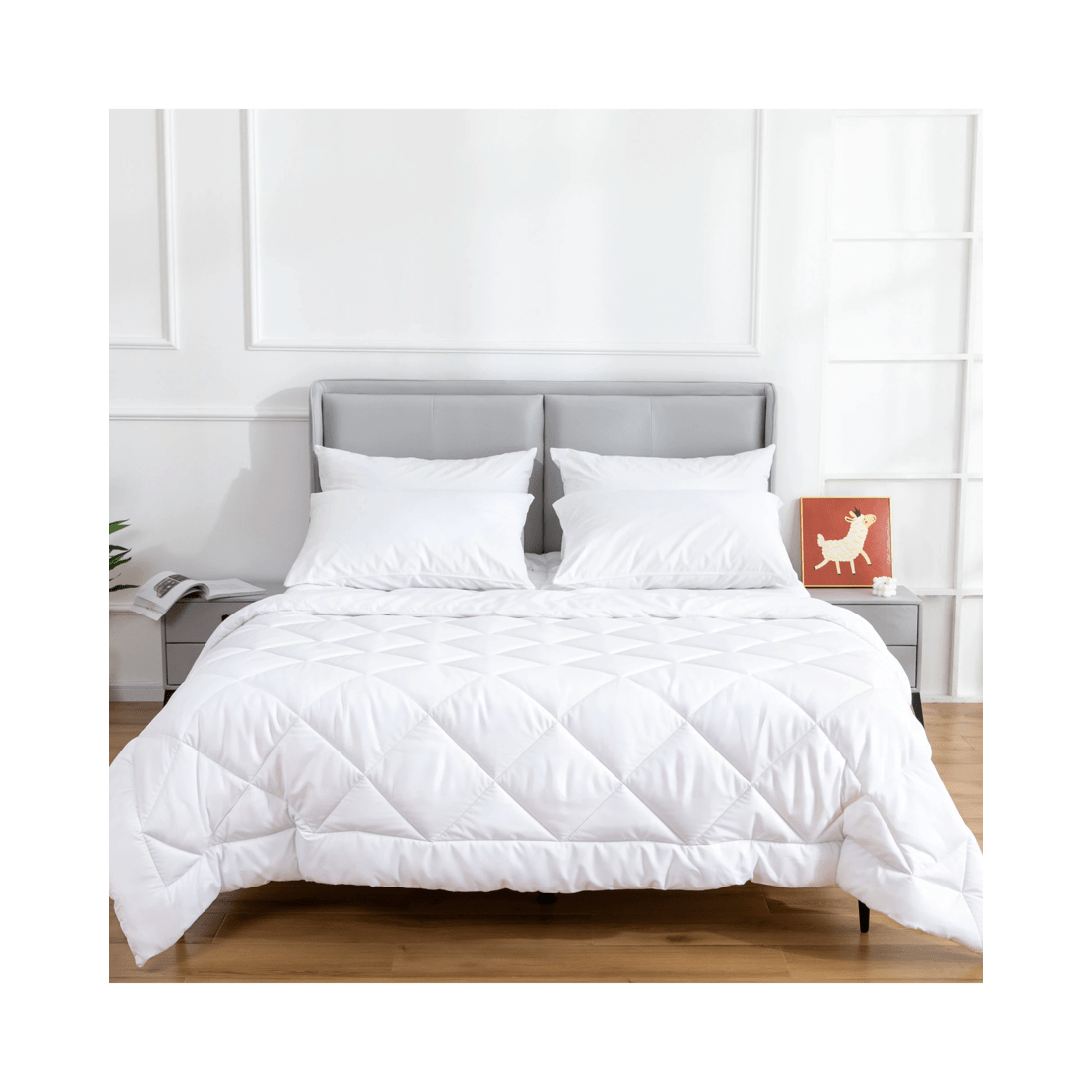 7 Hacienda Microfiber/Bamboo Blend, Hypoallergenic & Antibacterial Quilt - King, 7 of 7