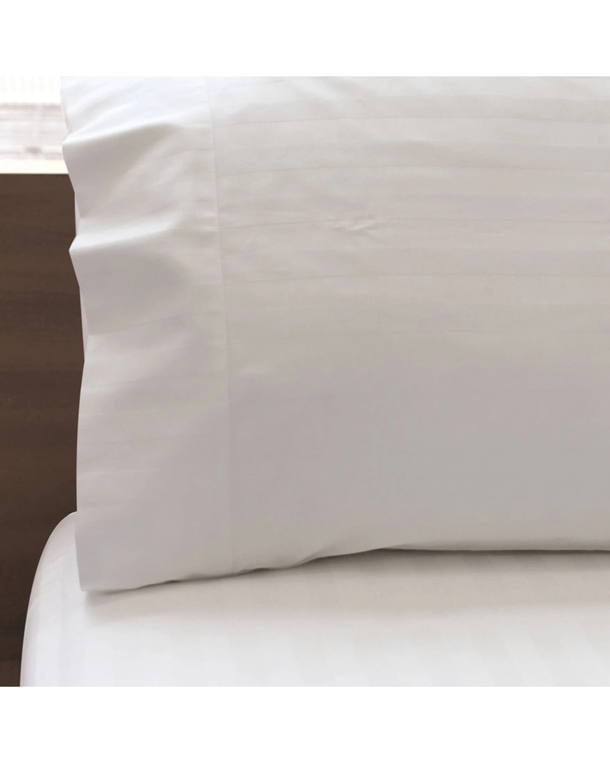 3 Jason Commercial Satin Stripe Pillow Case with Cuff 2PK 48x73cm - White, 3 of 3