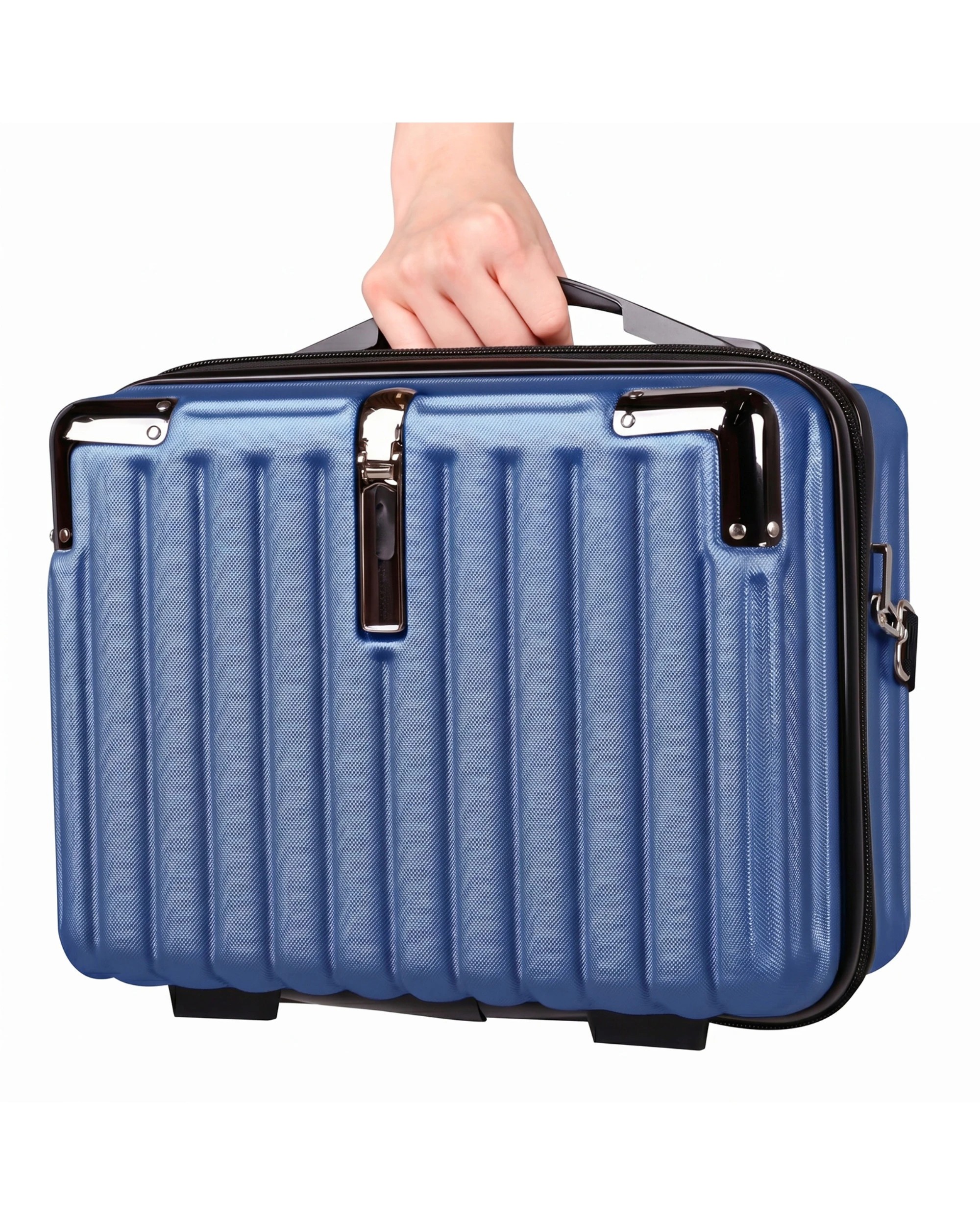 8 Advwin 2 Pcs Luggage Set 20inch 14Inch - Blue, 8 of 8