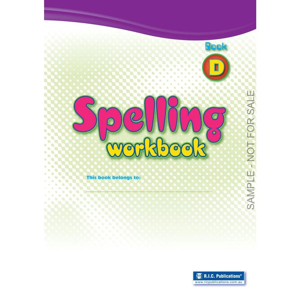 2 Spelling Workbook Interactive Book D, 2 of 5