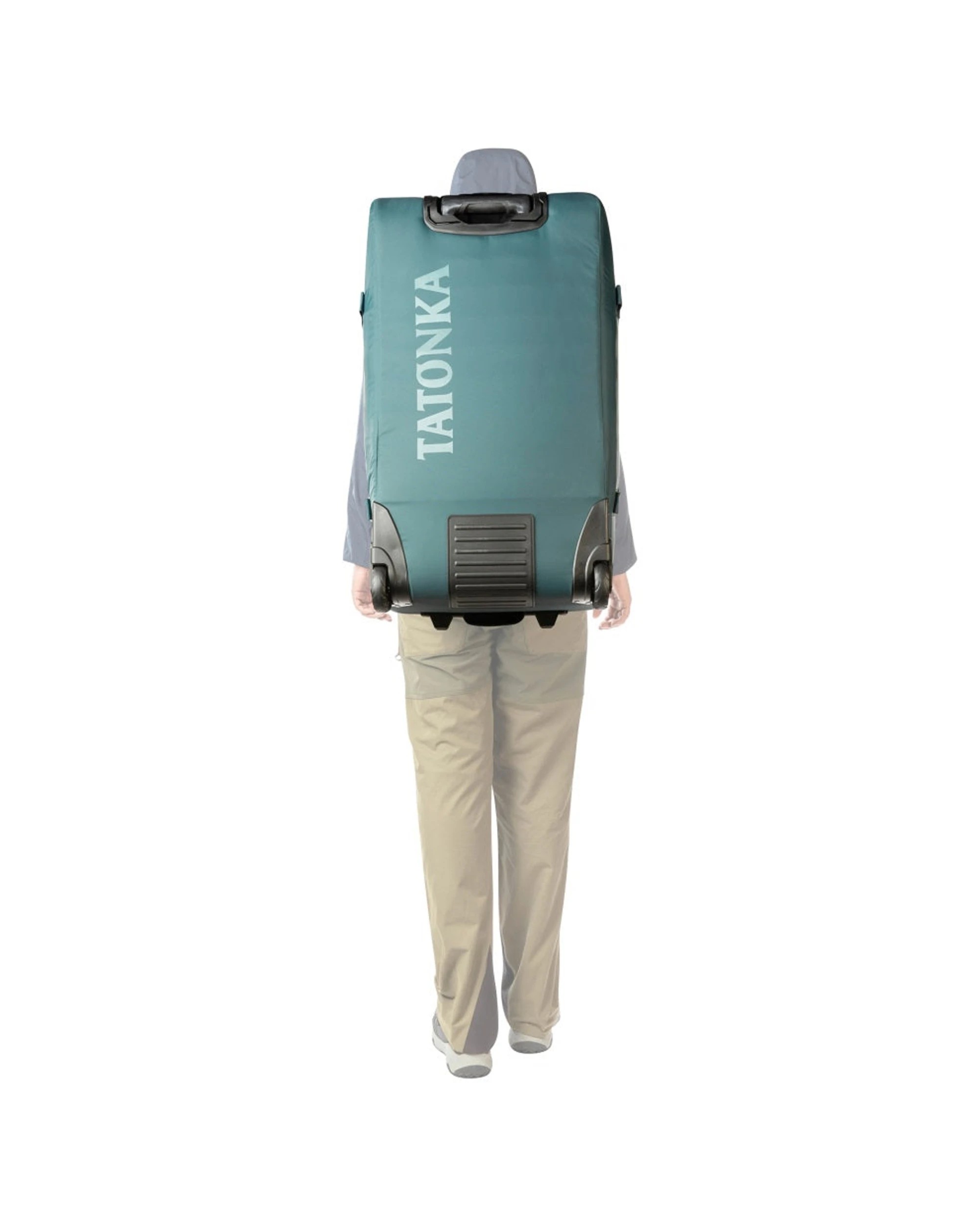 2 Tatonka Barrel Roller 80L Wheeled Duffel Telescopic Handle Travel Bag Nylon - Green, 2 of 3