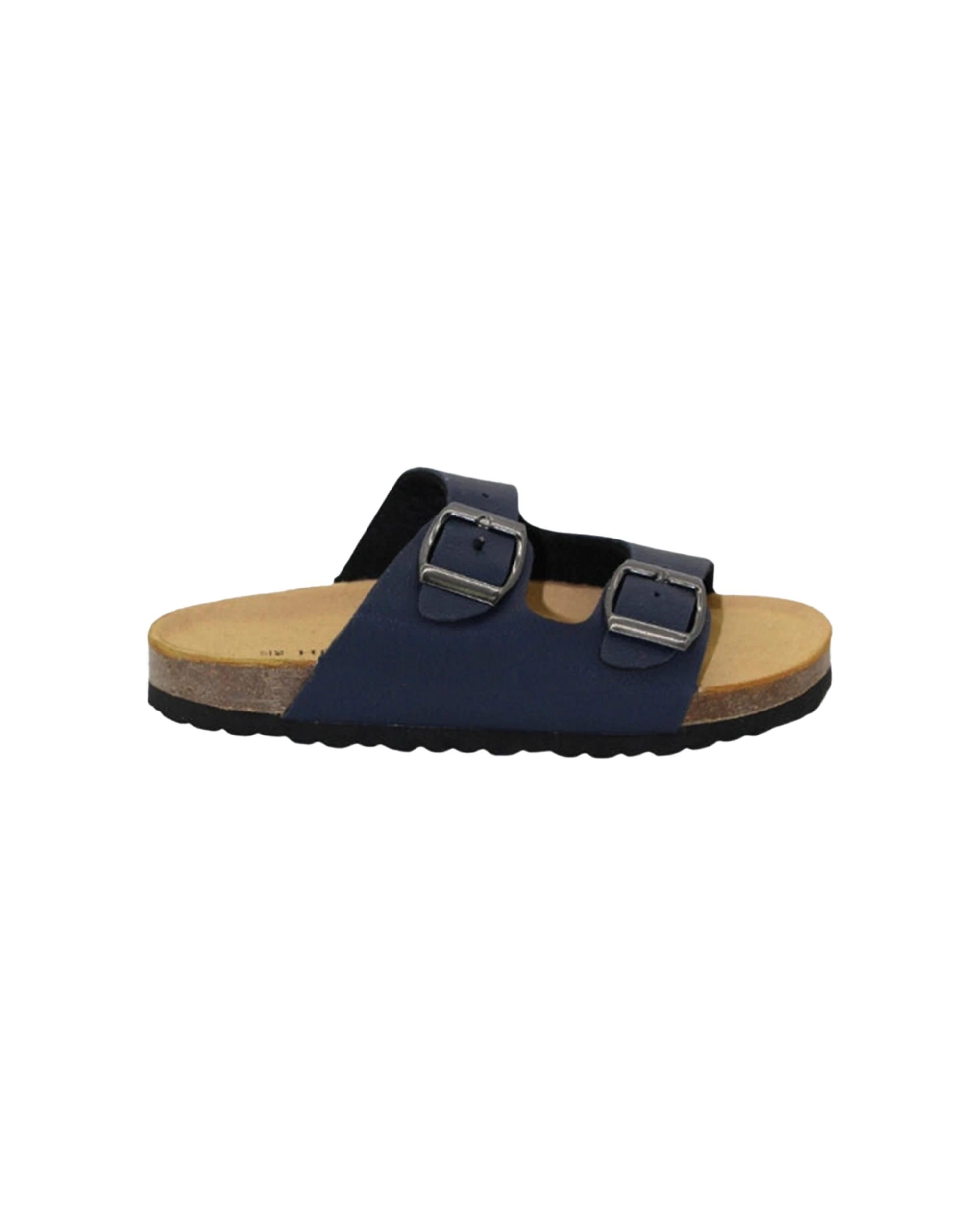 1 Human Shoes Kai Boys Buckle Slip On Sandals Moulded Sole Navy NAVY, 1 of 1