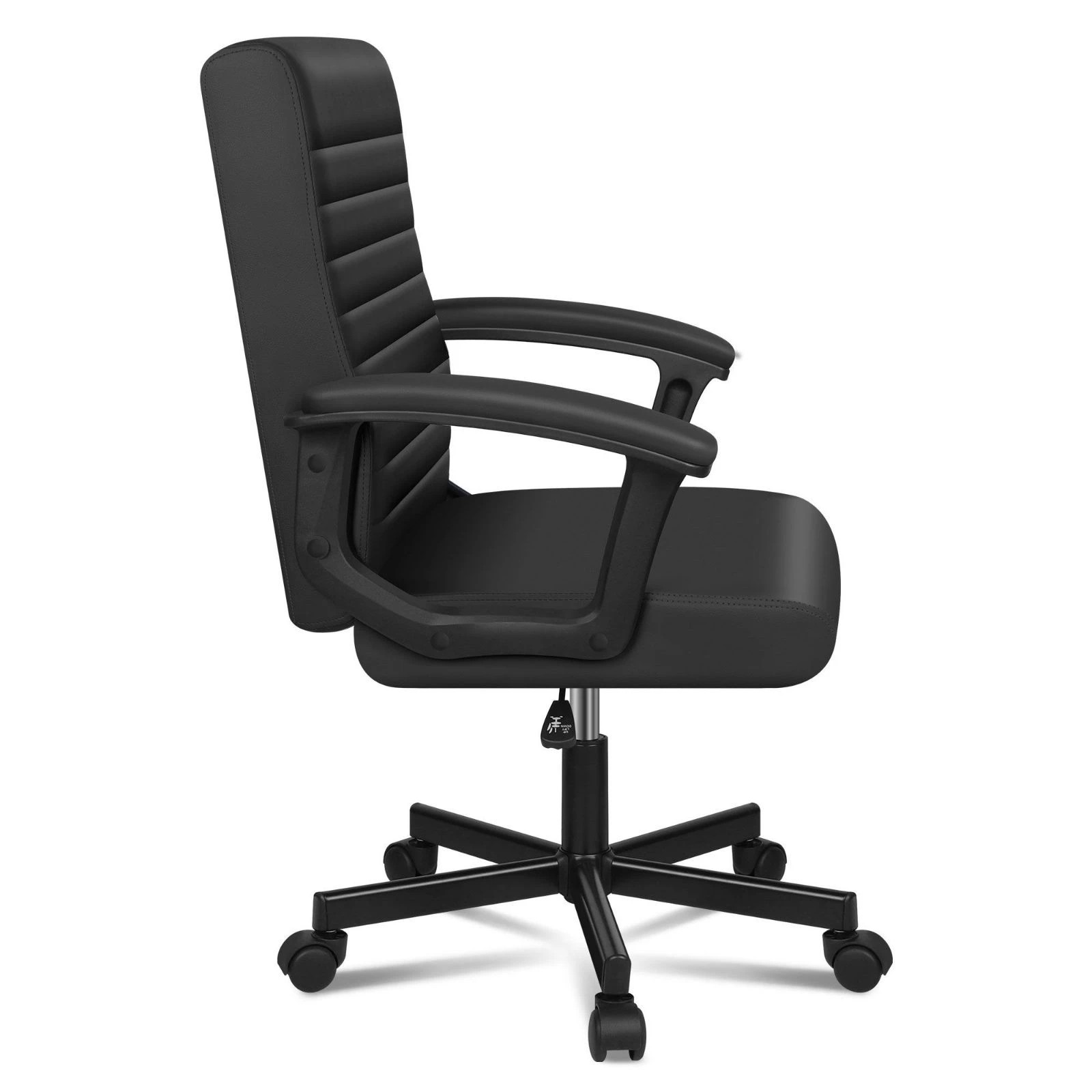4 Alfordson Office Chair Executive Computer Seat Work Gaming Mid Back - Black, 4 of 9