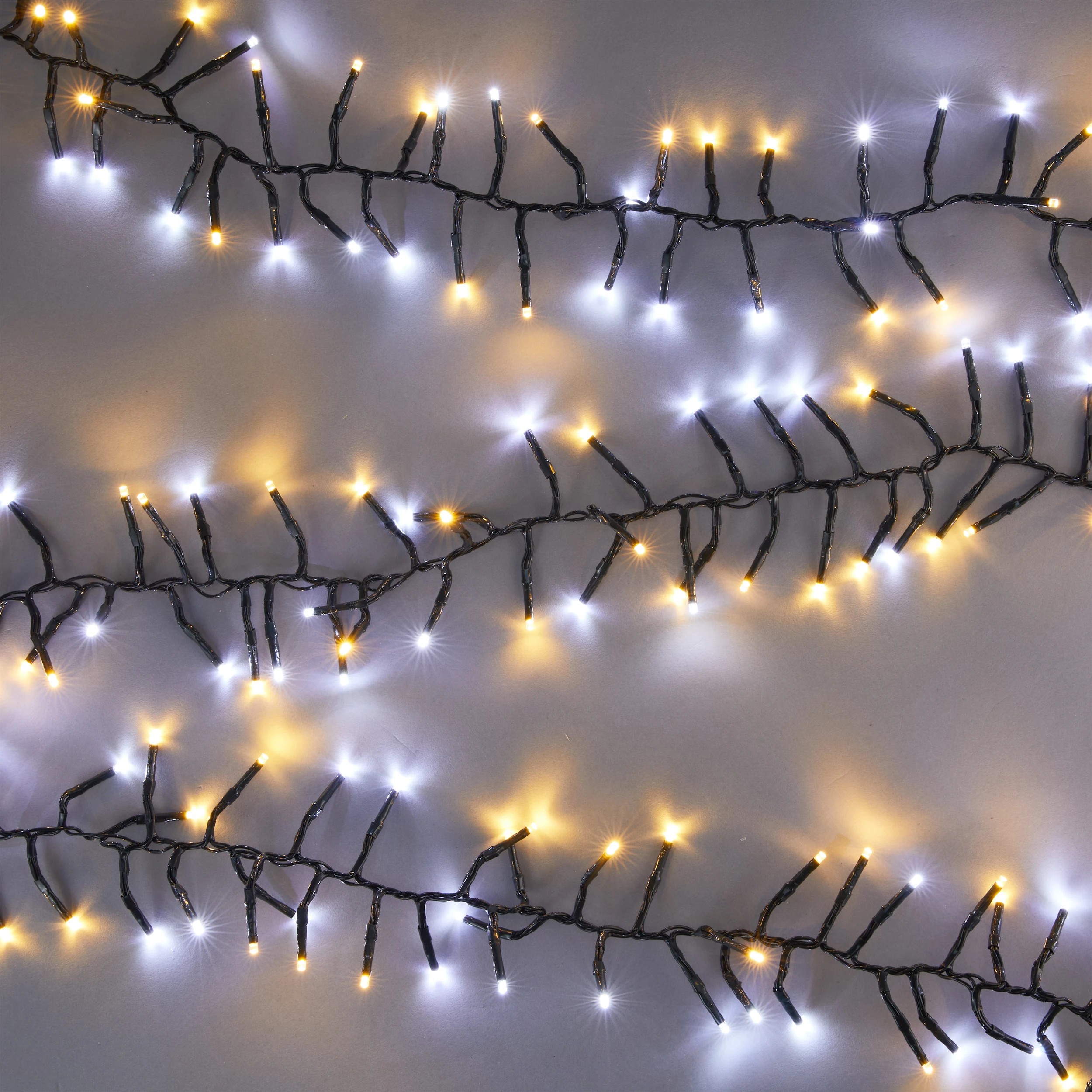 1 Low Voltage 300 LED Multifunction White Cluster Lights, 1 of 7