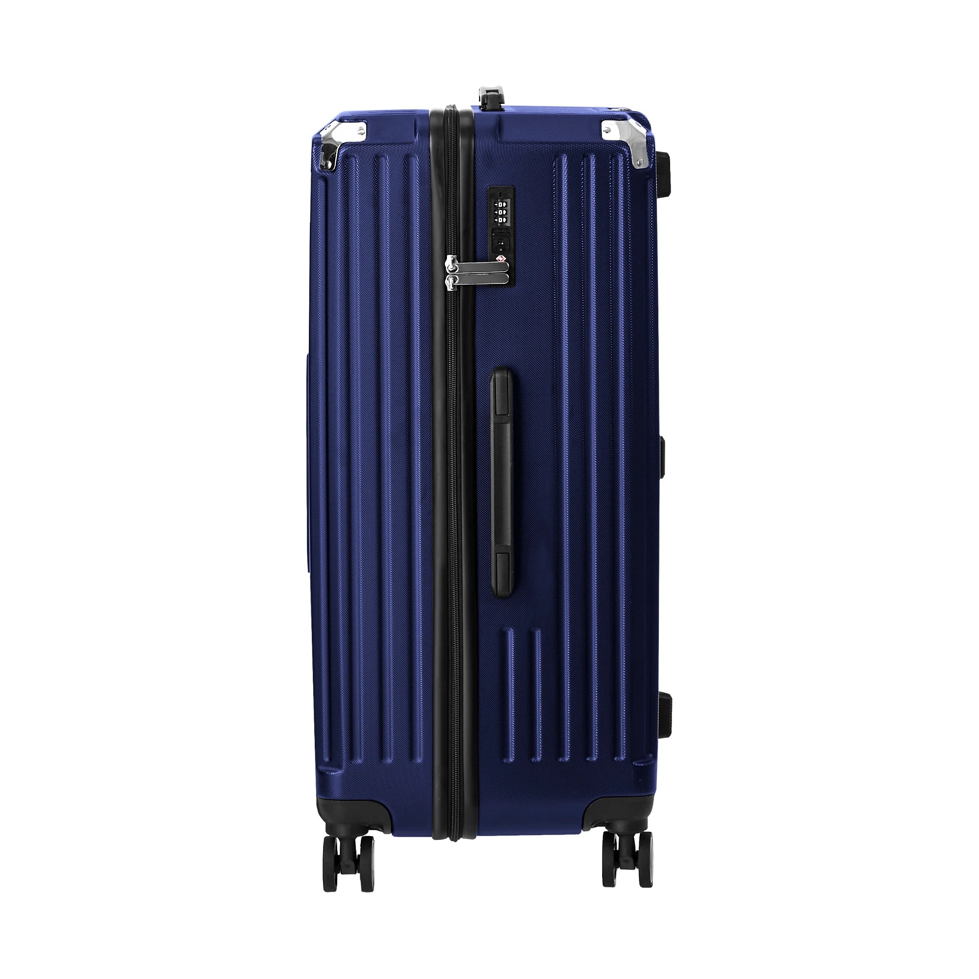 8 Mazam 28" Luggage Suitcase TSA Hard Shell Case with Cup Holder - Blue, 8 of 9