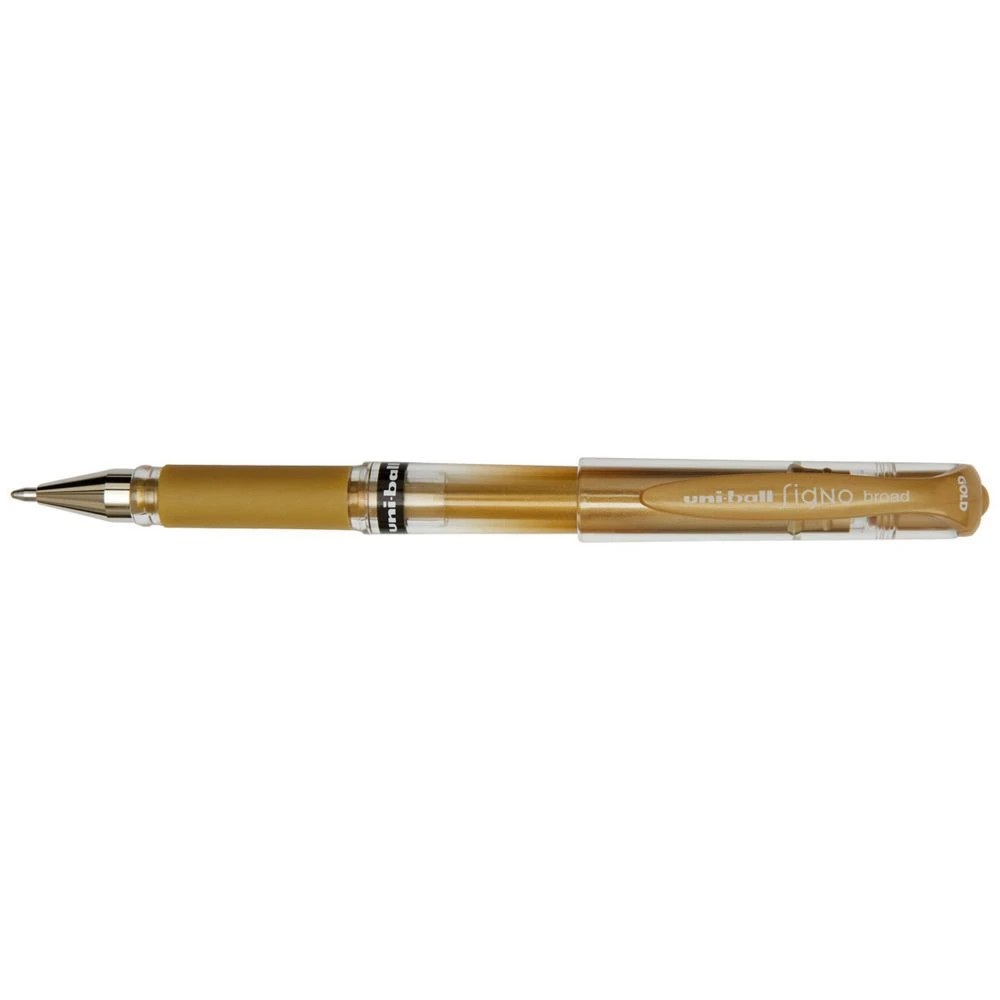 1 Uni-Ball Signo Broad Gel Pen Gold, 1 of 1