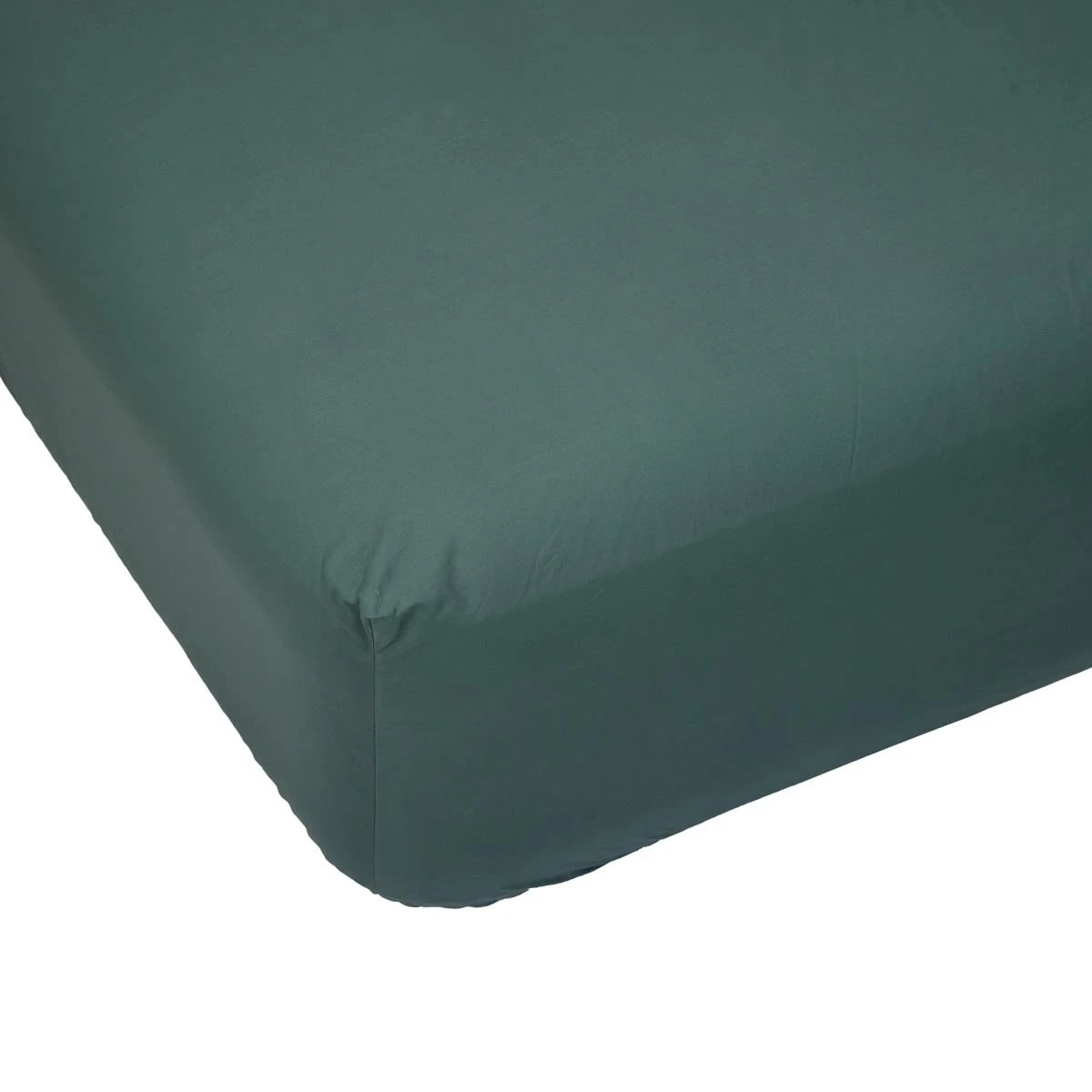 1 250 Thread Count Cotton Rich Fitted Sheet - King Bed, Teal, 1 of 4