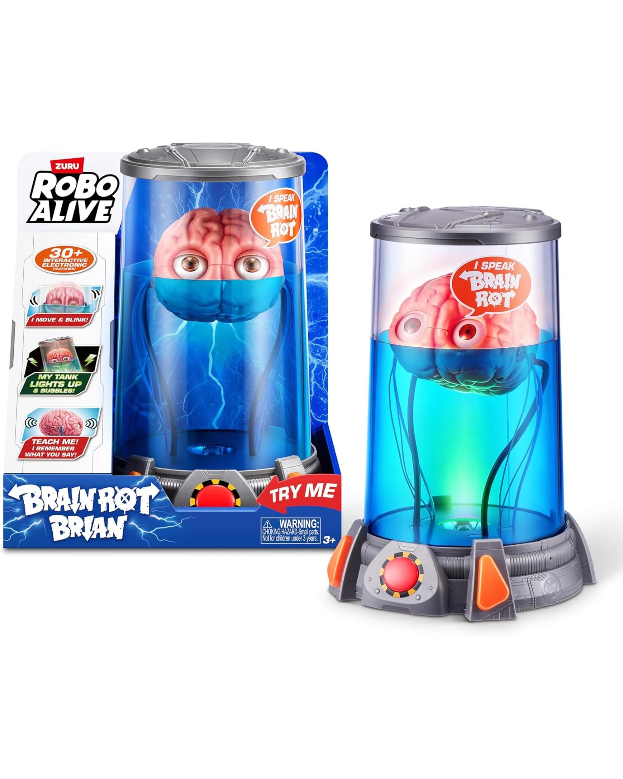 1 Zuru Robo Alive Brain Rot Brian, 1 of 3