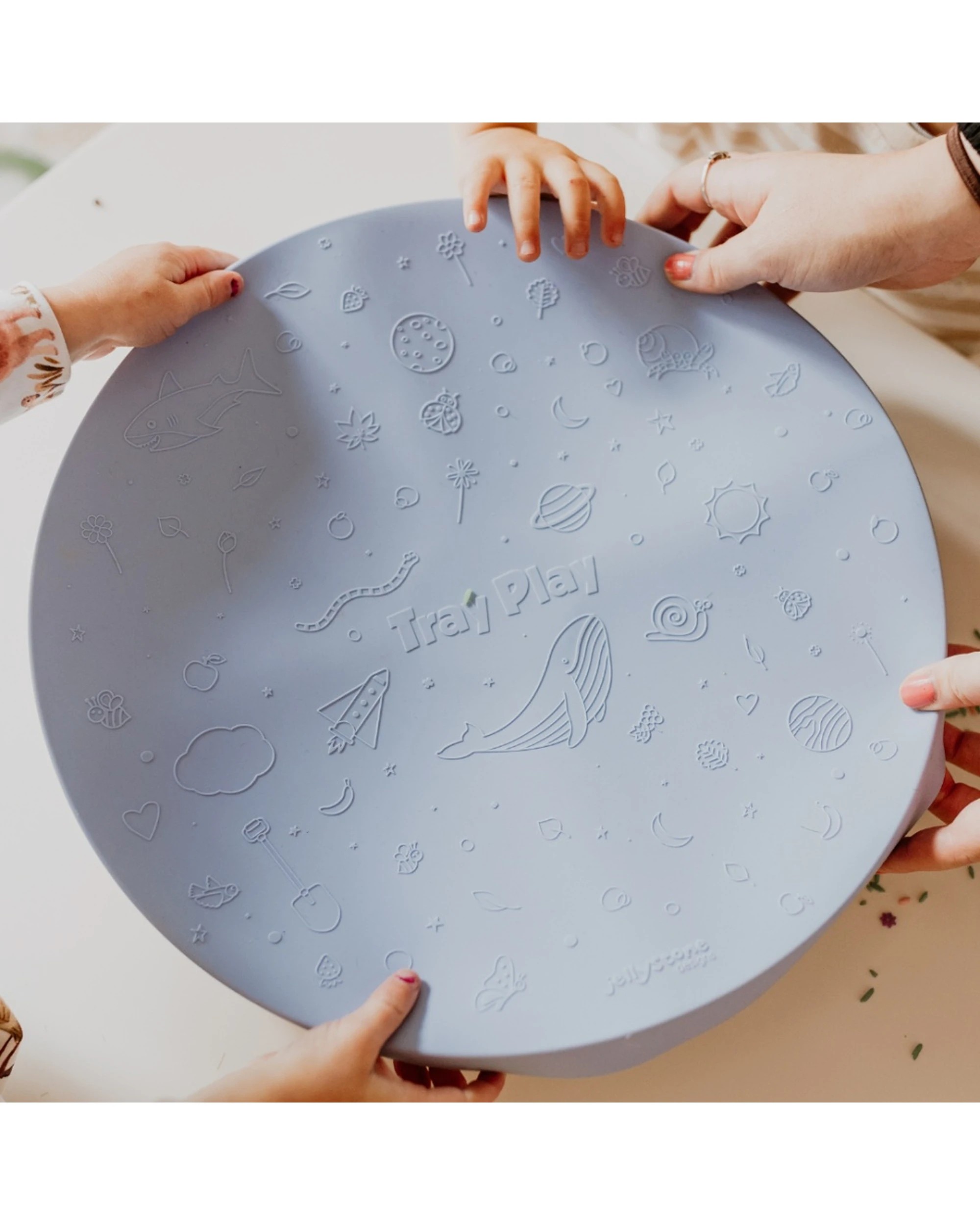 5 Jellystone Designs Kids Tray Play Sensory Portable Toy Organiser Soft - Blue, 5 of 6