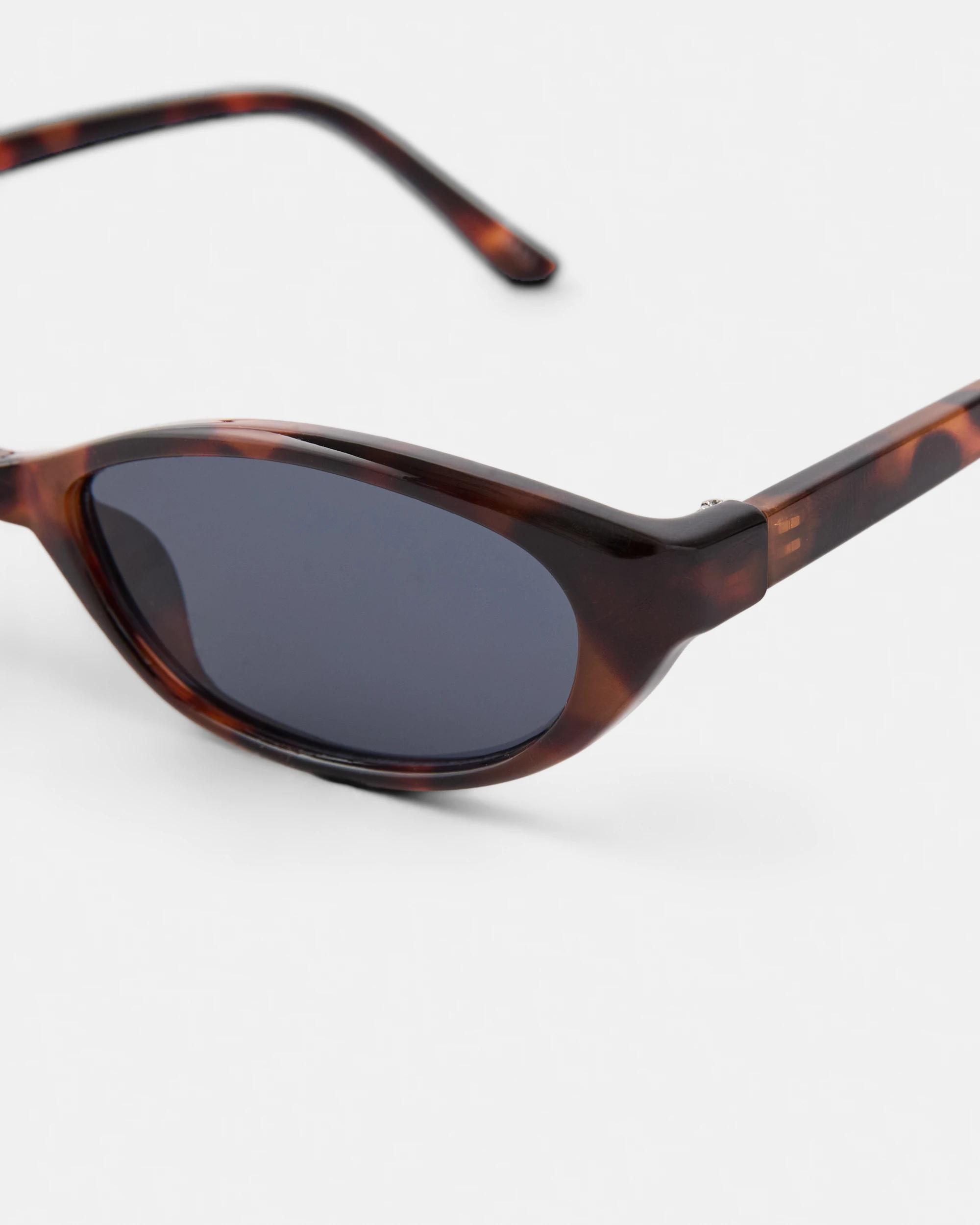 4 Thin Cat Eye Sunglasses Tort, 4 of 6