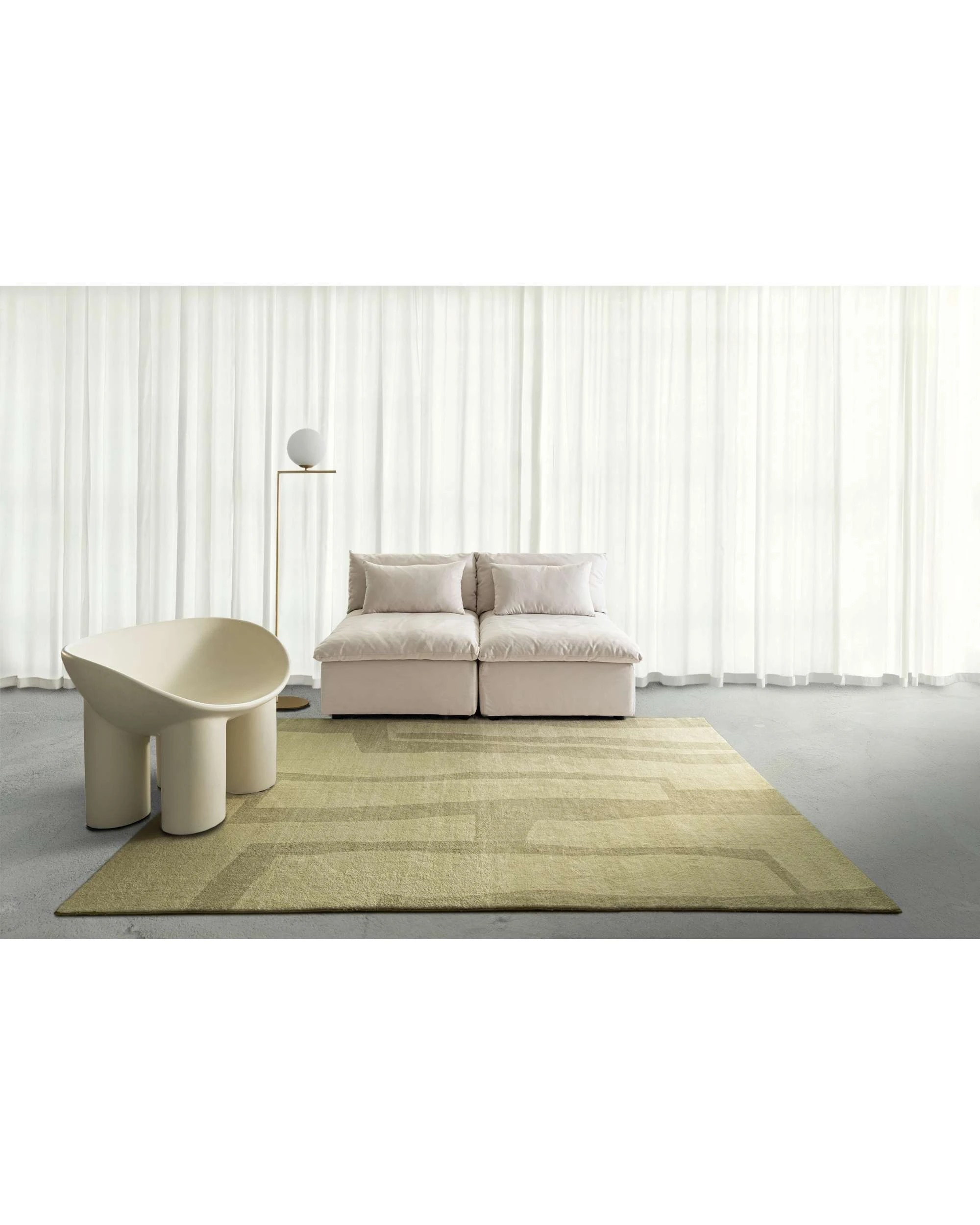 2 Loopsie Laurelton Printed Washable Rug-400cm x 300cm - Green, 2 of 8