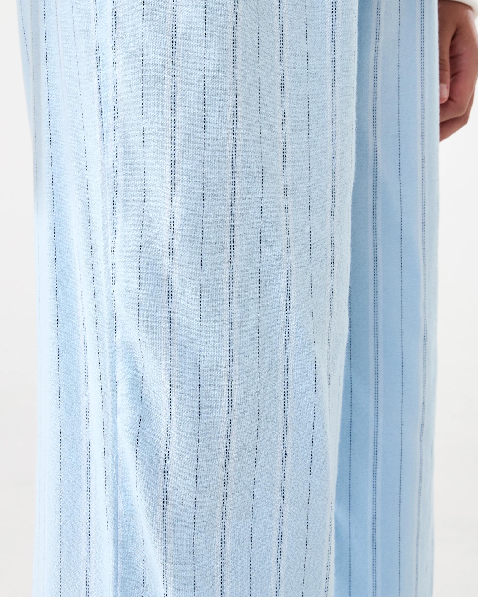 7 Knit Woven Pyjama Set Wht Pnck, 7 of 7