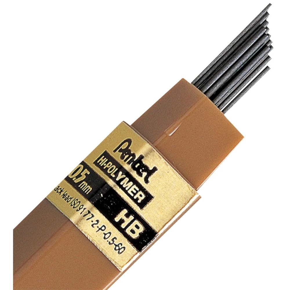 2 Pentel Hi-Polymer Mechanical Pencil Lead Refills 0.5mm HB, 2 of 2