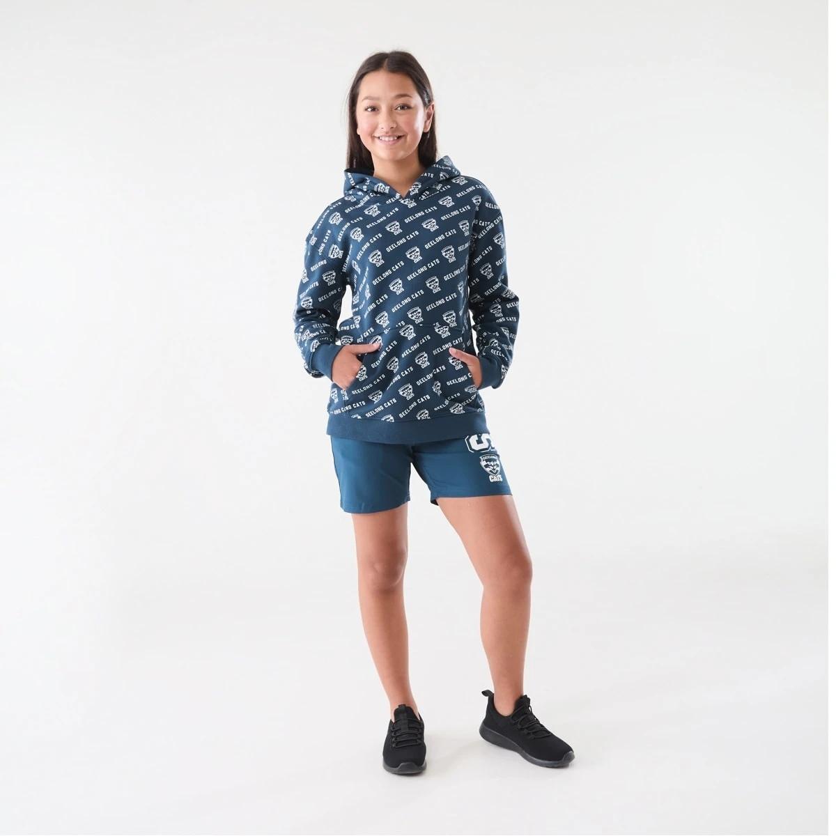 8 Official AFL Kids All Over Print Hoodie Geelong, 8 of 9