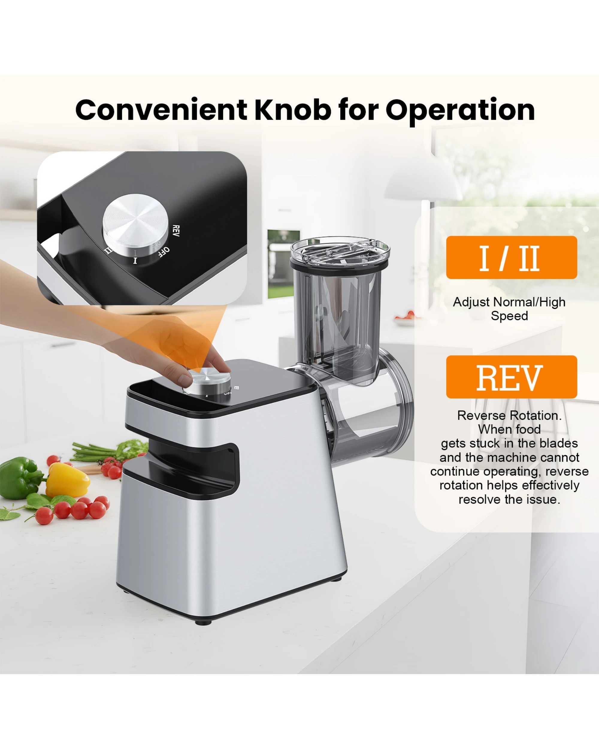 4 Advwin 8-IN-1 Electric Multi Food Processor, Cheese Grater, Meat Grinder Veges Slicer Shredder Sausage Stuffer, 4 of 8