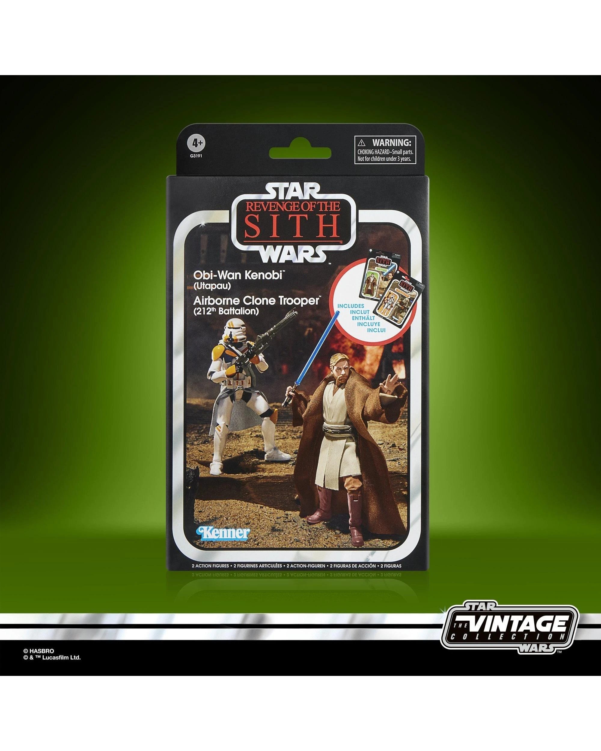 4 Star Wars: The Vintage Collection Obi-Wan Kenobi & Airborne Clone Trooper Action Figure 2 Pack, 4 of 10
