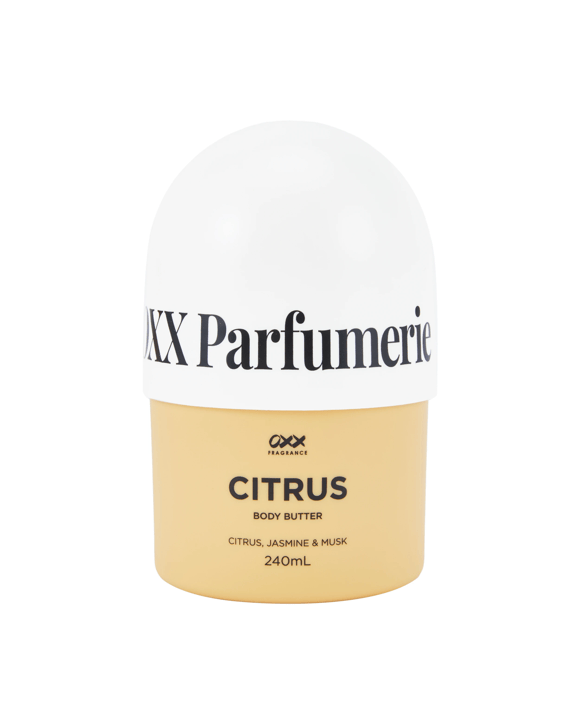 OXX Fragrance Citrus Body Butter 240ml - Citrus, Jasmine and Musk