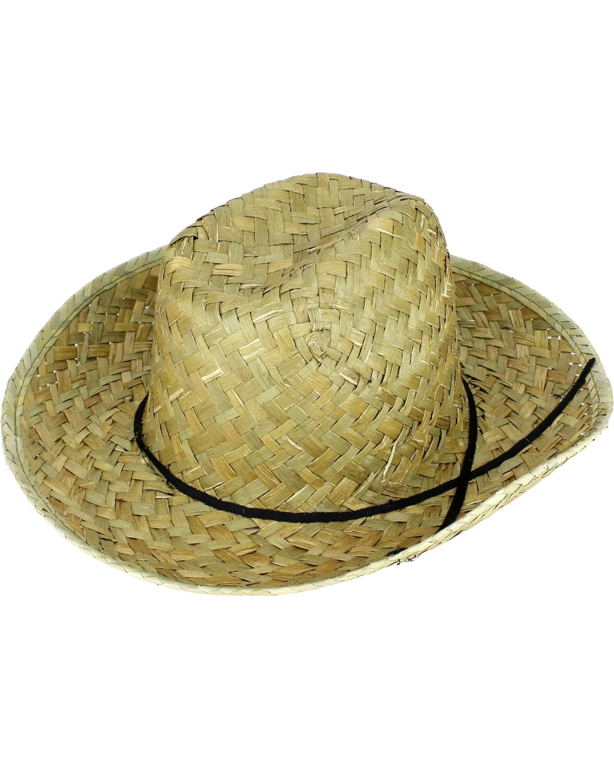 1 Unique Adult Woven Cowboy Hat - ONE SIZE - Natural, 1 of 1