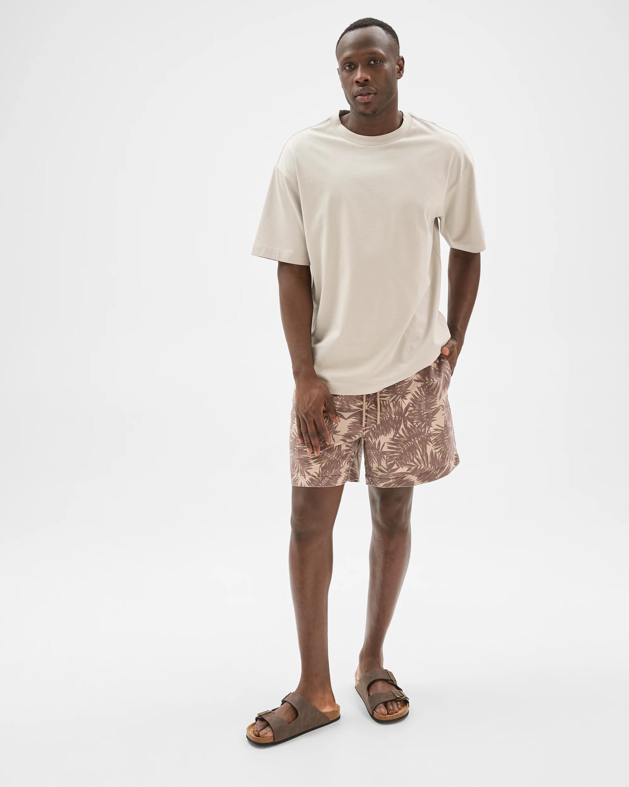 1 Commons Printed Swim Shorts CHOC FERN, 1 of 6